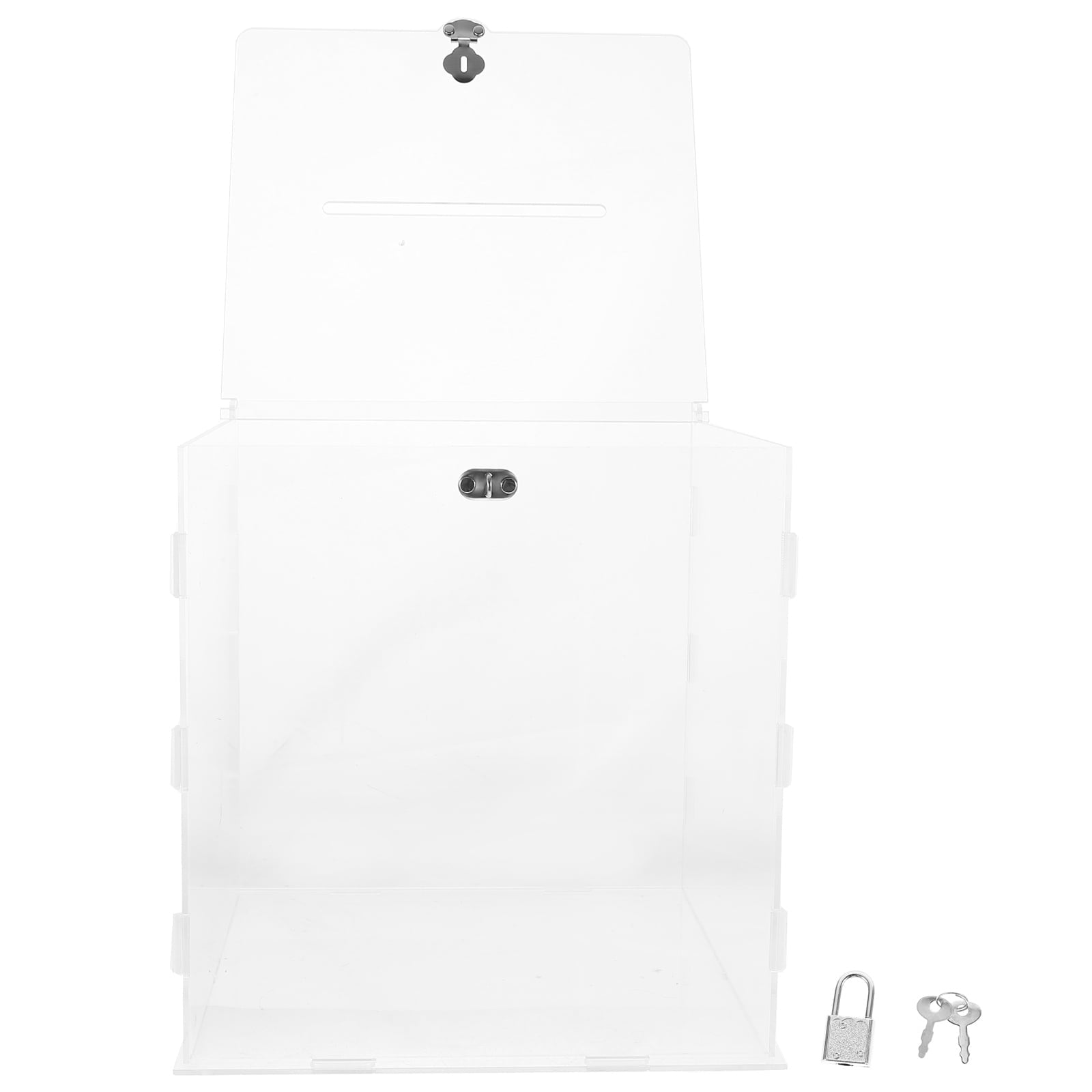 IDEANATEGRATE Wedding Card Holder Acrylic Square For Receptions 1Pcs 9.82x9.82x9.82 In