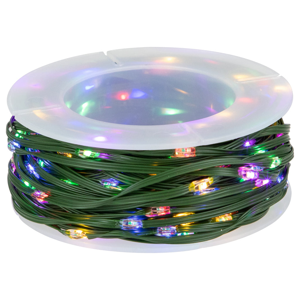 Northlight 200ct LED Multi-Function Color Changing Christmas Fairy Lights, 64.5ft Green Wire