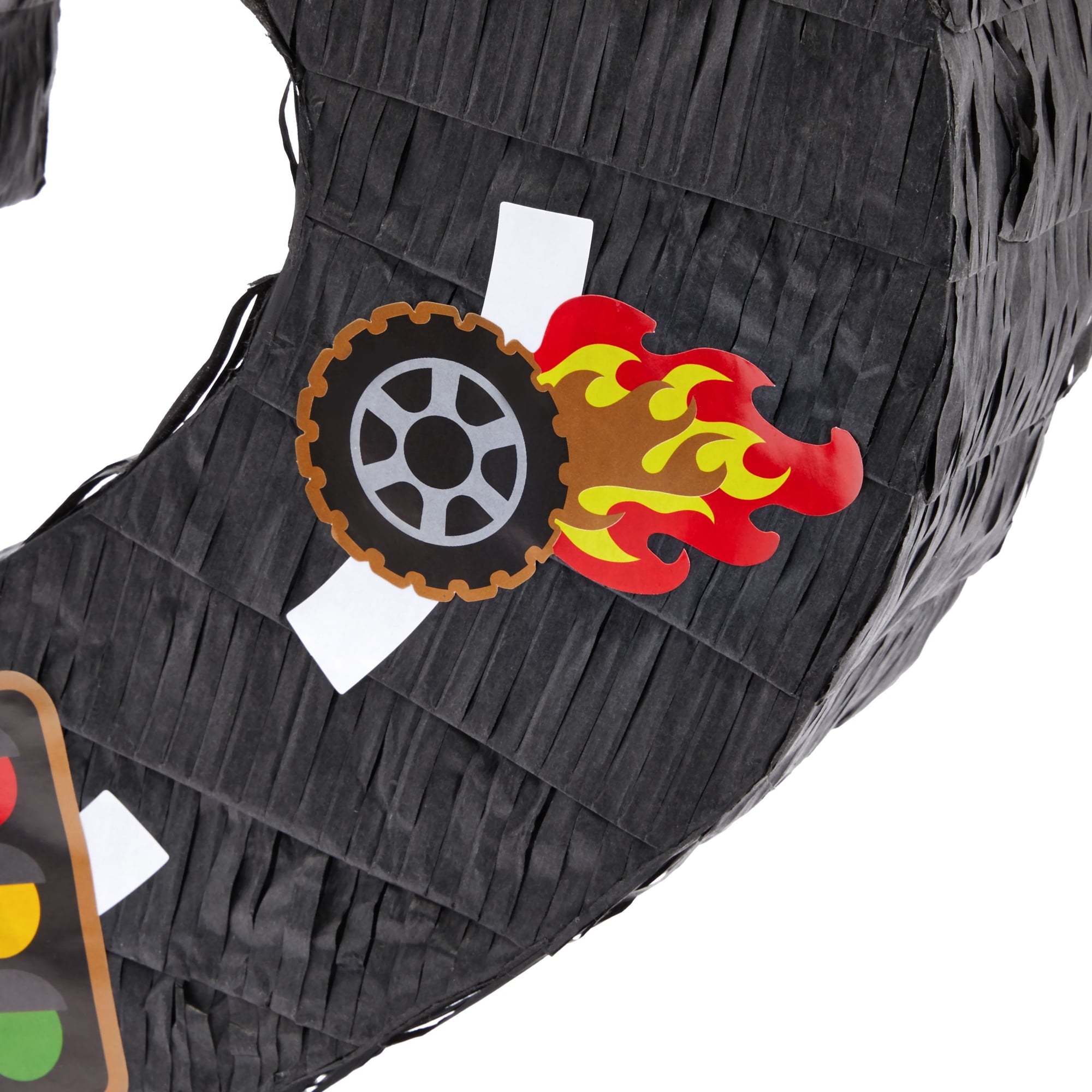 Number 2 Race Car Pinata for Two Fast Birthday Decorations, Party Supplies (Small, 11.85"L x 3"W x 16.5"H), For Ages 3+