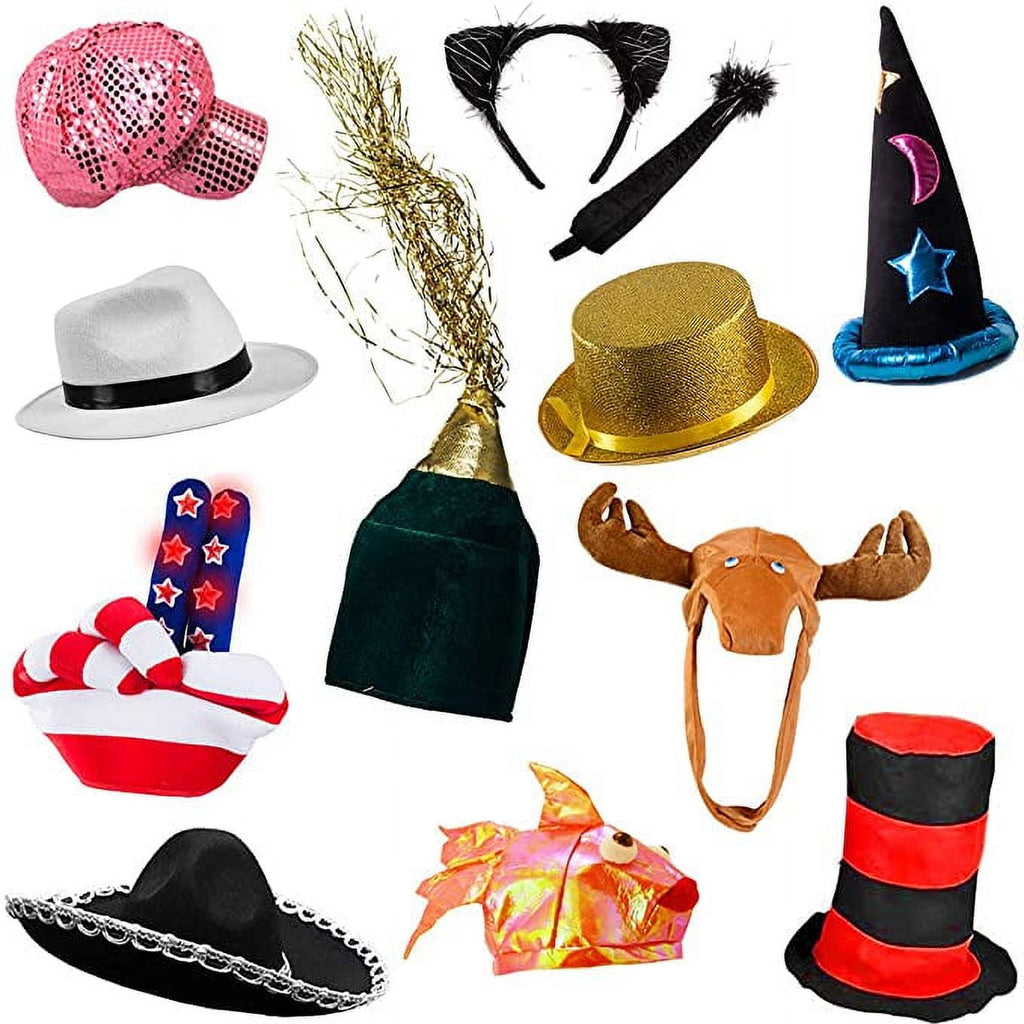 6 Costume & Party Hats by Funny Party Hats
