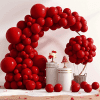 (3 pack) Lockways Red Latex Arch Balloons Kit with Balloons Include - 129pcs Red Balloons for Garland Arches