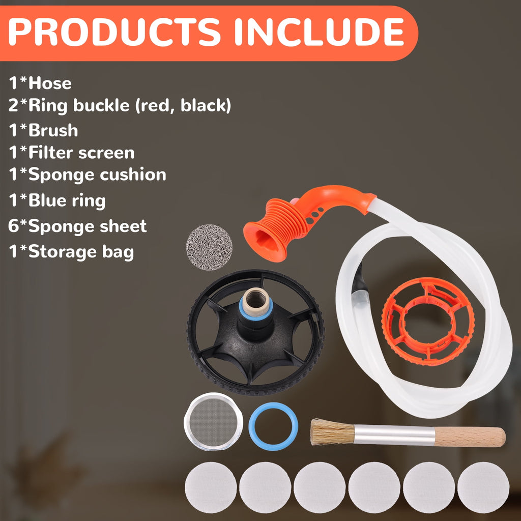 Balloon Bags Filling Chamber Tube Kit Portable Balloon Bags Filling Set Easy to Install Balloon Bags Filling Chamber Set Plastic Balloon Replacement Set for Balloon Bag