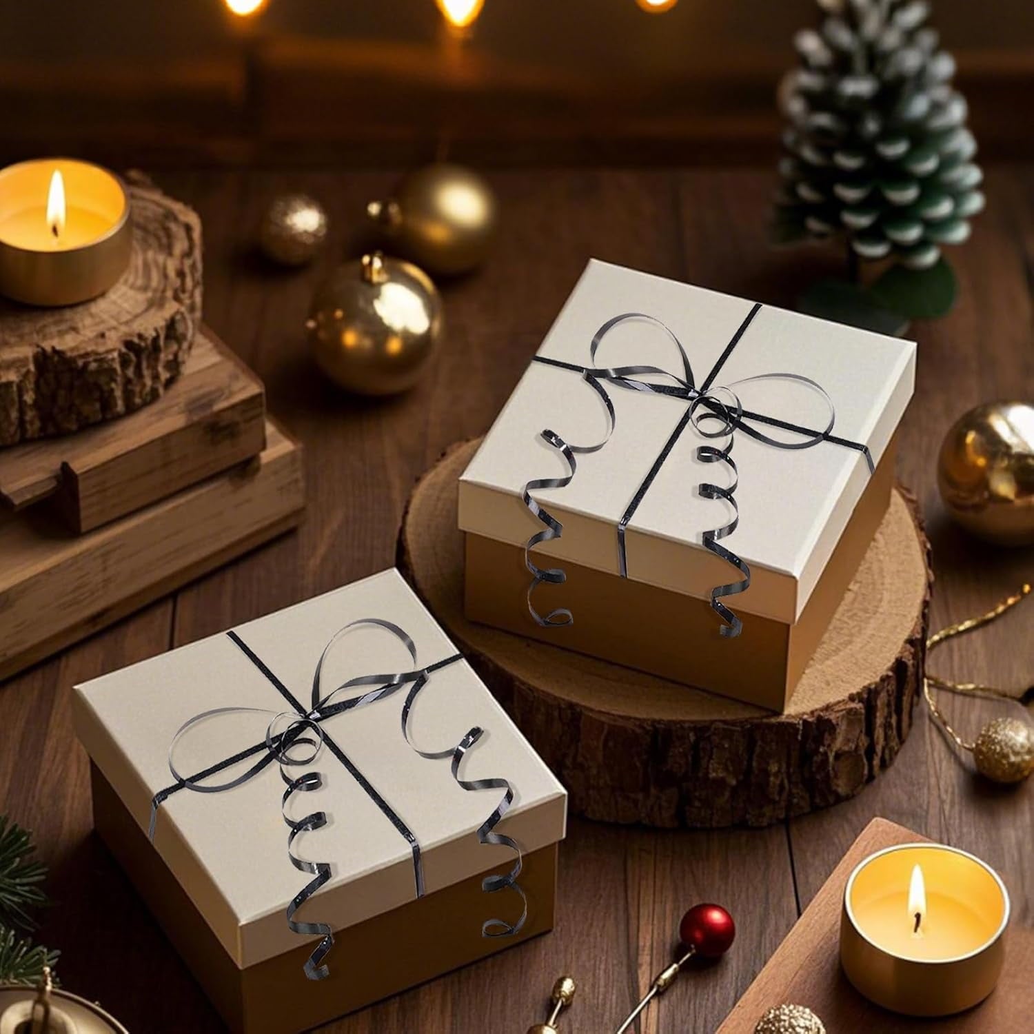 250 Yards Gold Curling Ribbon,0.5cm Wide Crimped Christmas Curling Ribbons for Gift Box Wrapping, Party Decoration, Balloon String, Hair, Ribbons for Florist Flower (black)