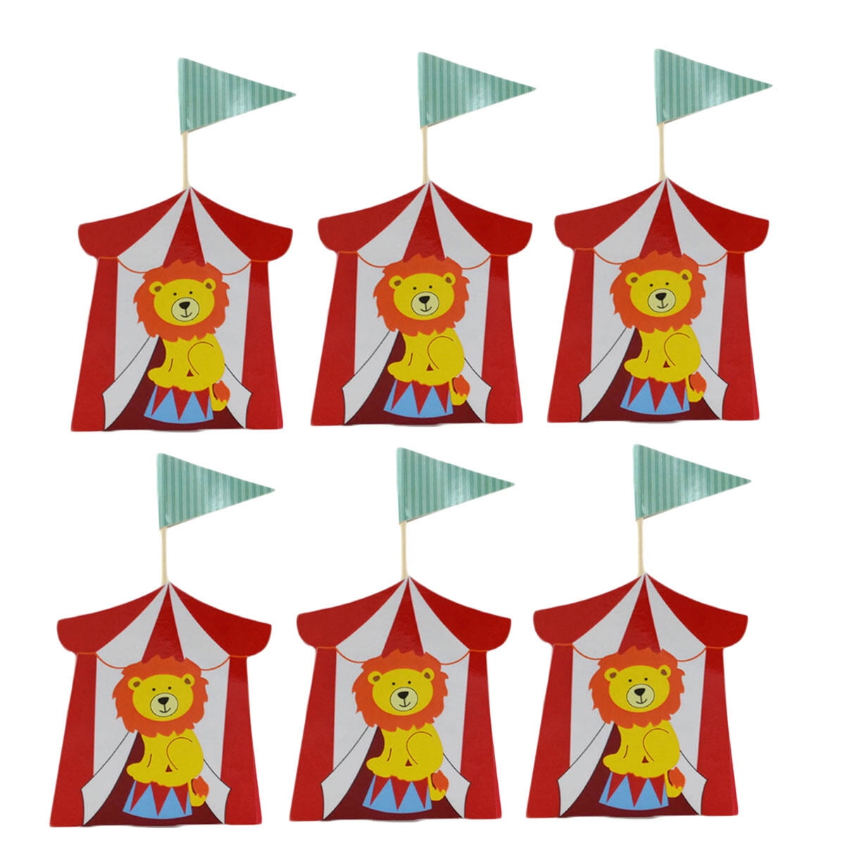 WORGEOUS 60 pcs Circus Animal Candy Box Cartoon Kids Birthday Party Baby Shower Gift Boxes Favor Box Treat Box (Lion)