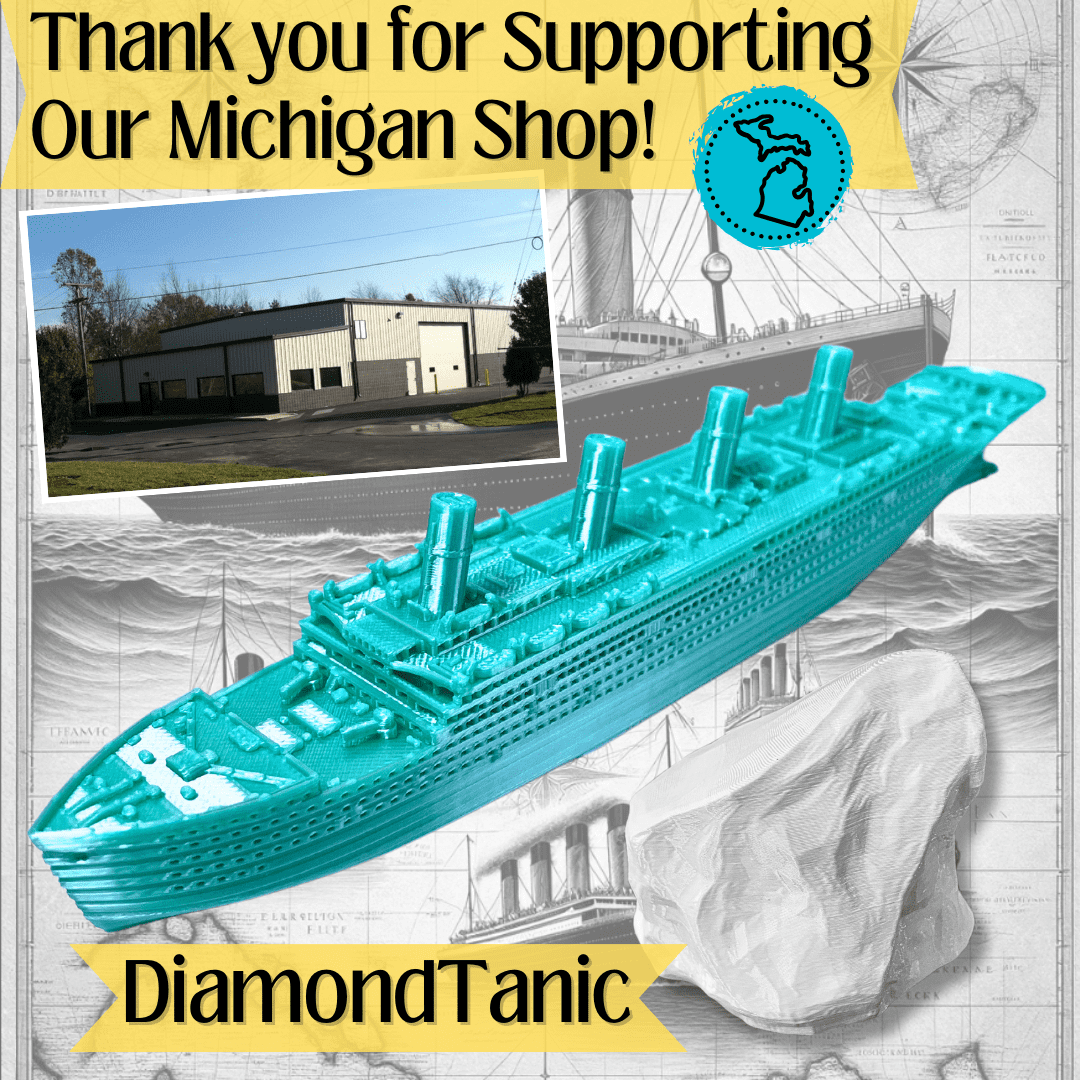 DiamondTanic Titanic Bath Boat And Pool Toy By TitanicToyCo, RMS Titanic Toys For Kids, Historically Accurate Titanic Toy, Titanic Ship, Titanic Cake Topper, Titanic Figurine