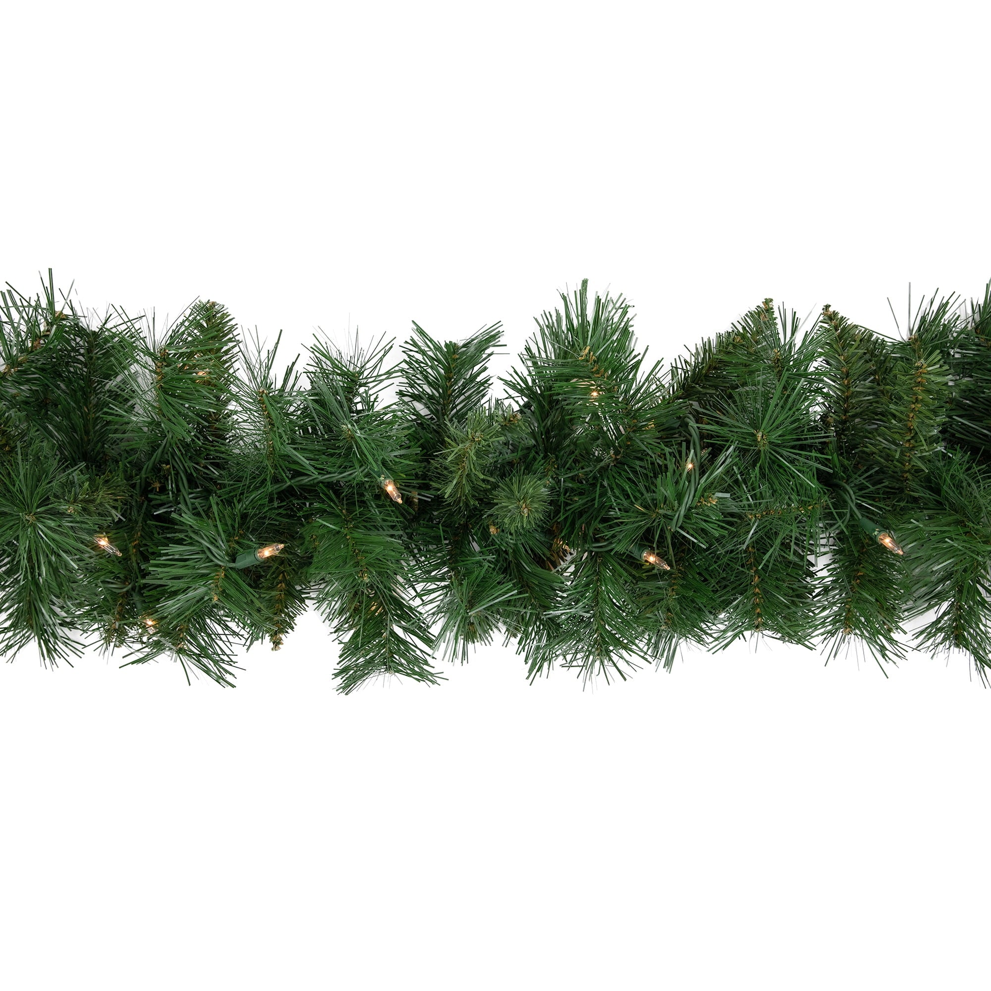 Northlight Pre-Lit Chatham Pine Artificial Christmas Garland - 9' x 10" - Clear Lights