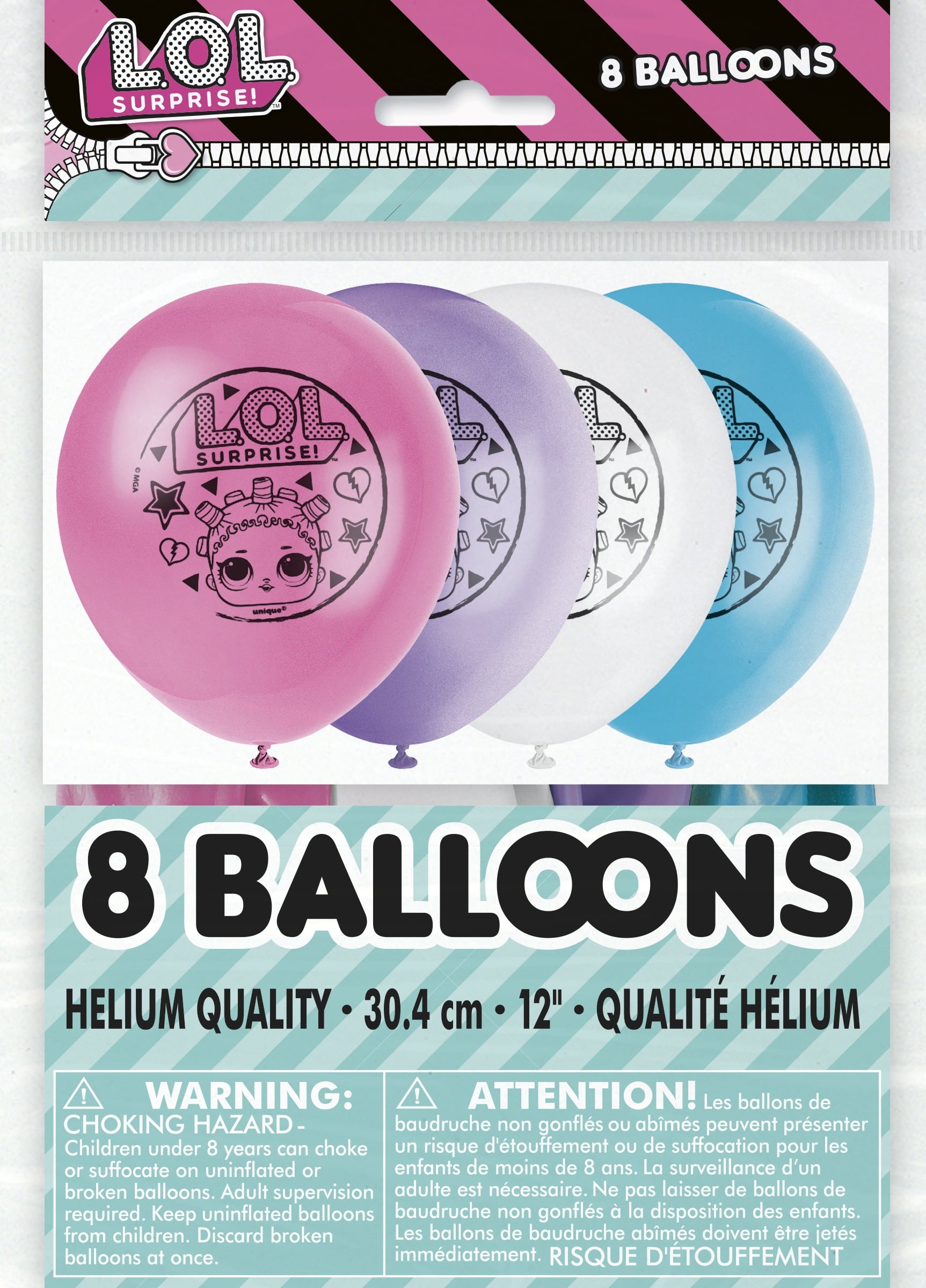 Unique LOL Birthday Party Kit, Supplies for 16 Guests, Includes Balloons, Plates, Napkins