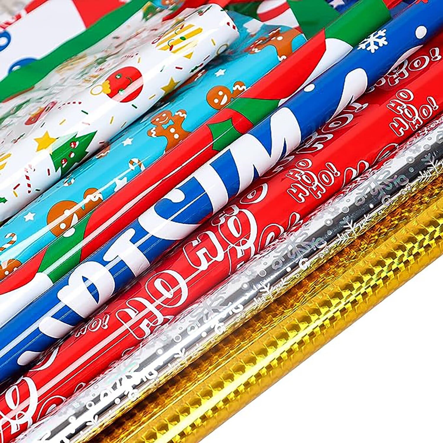 Gxrteck 45Pcs Christmas Gift Bags, Assorted Sizes for Holiday Presents, Drawstring Christmas Bags Small Medium Large for Gift Wrapping, Xmas Gift Bags with Tags Ribbon Ties, Christmas Party Supplies