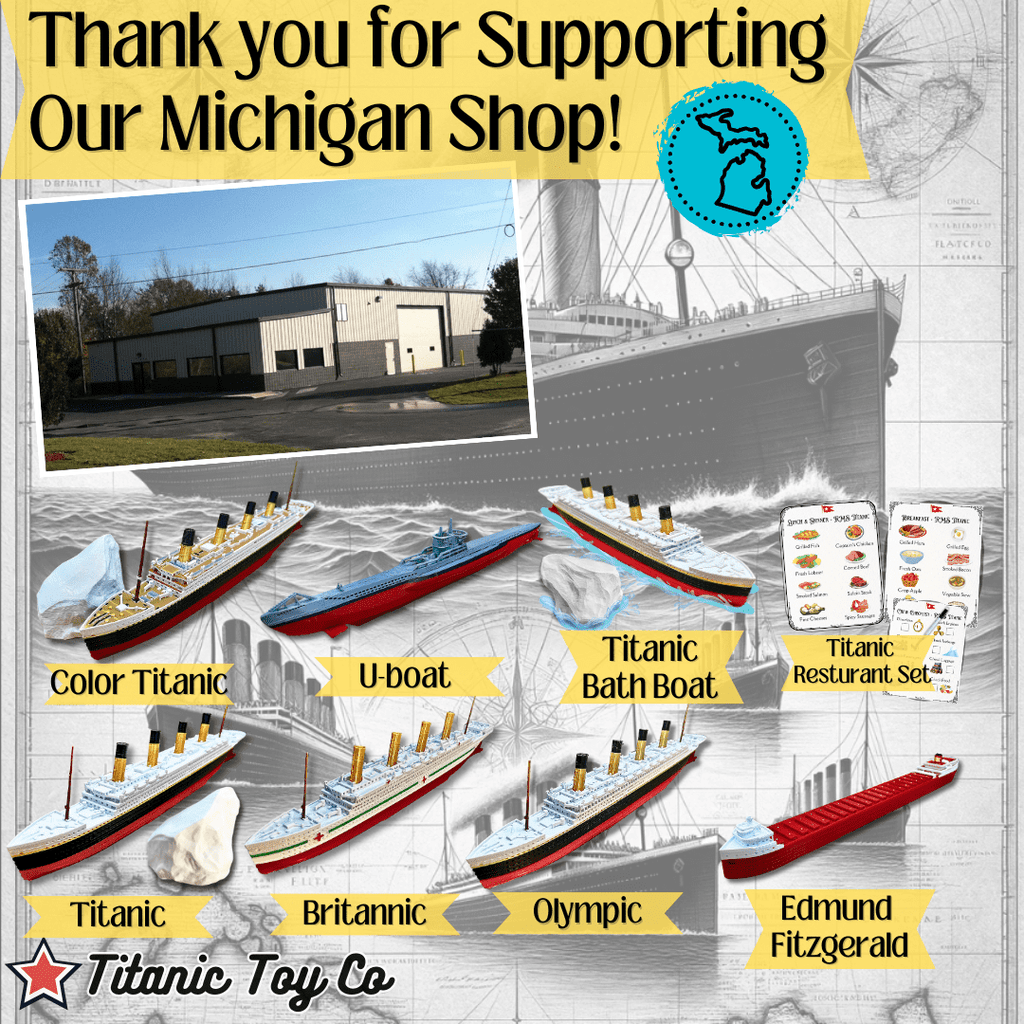 SilverTanic Titanic Bath Boat And Pool Toy By TitanicToyCo, RMS Titanic Toys For Kids, Historically Accurate Titanic Toy, Titanic Ship, Titanic Cake Topper, Titanic Figurine