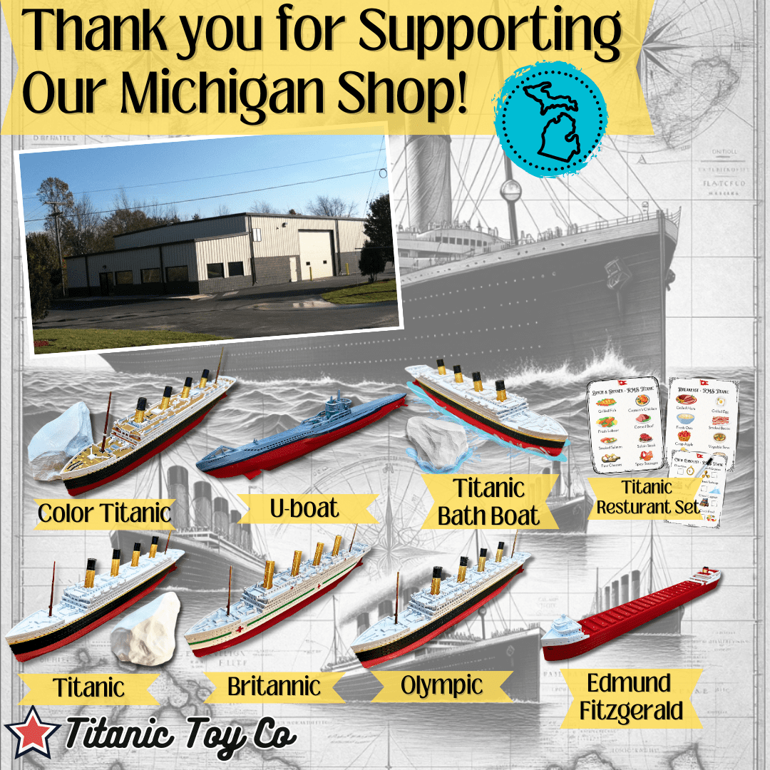 SilverTanic Titanic Bath Boat And Pool Toy By TitanicToyCo, RMS Titanic Toys For Kids, Historically Accurate Titanic Toy, Titanic Ship, Titanic Cake Topper, Titanic Figurine