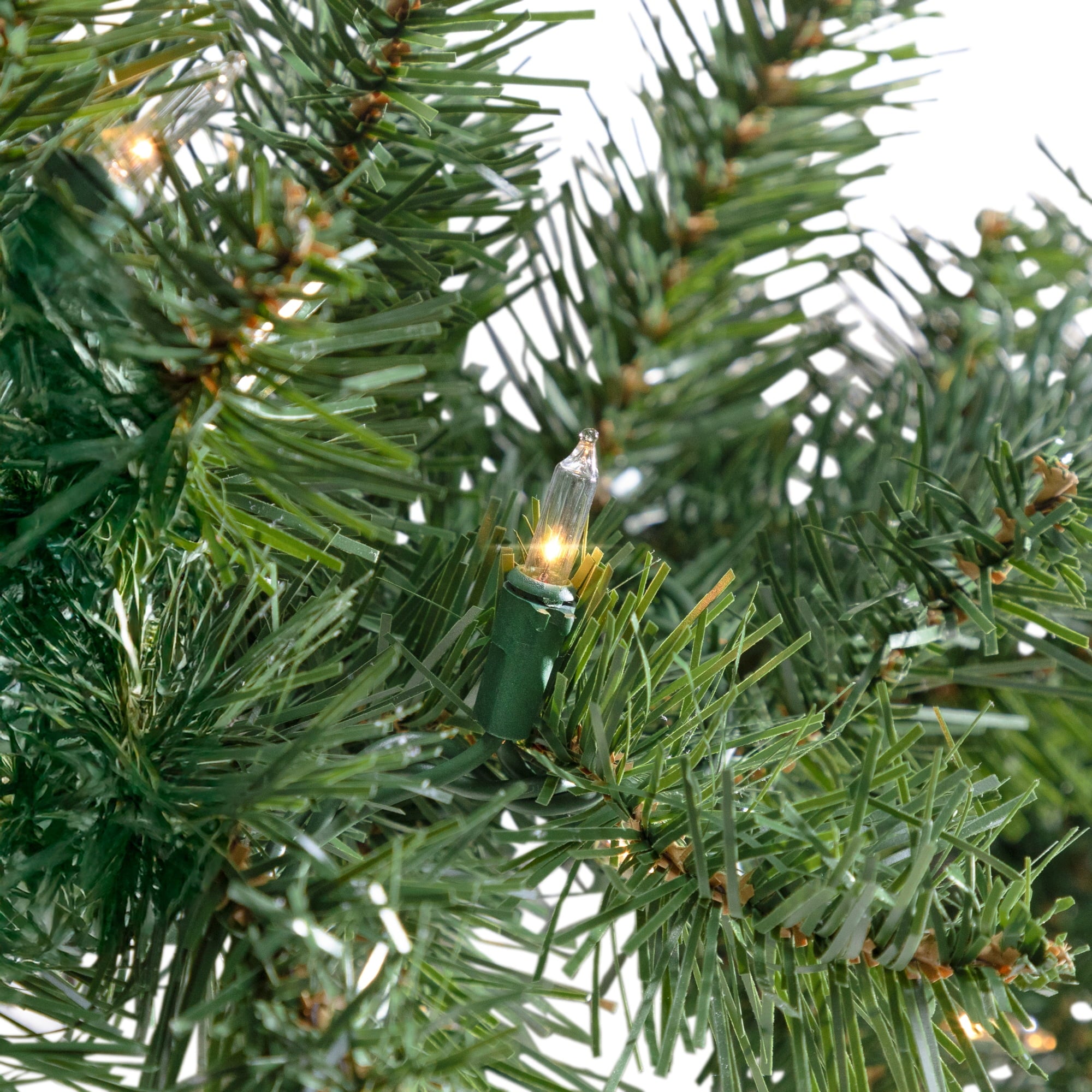 9' x 10" Pre-Lit Noble Fir Artificial Christmas Garland - Clear Lights
