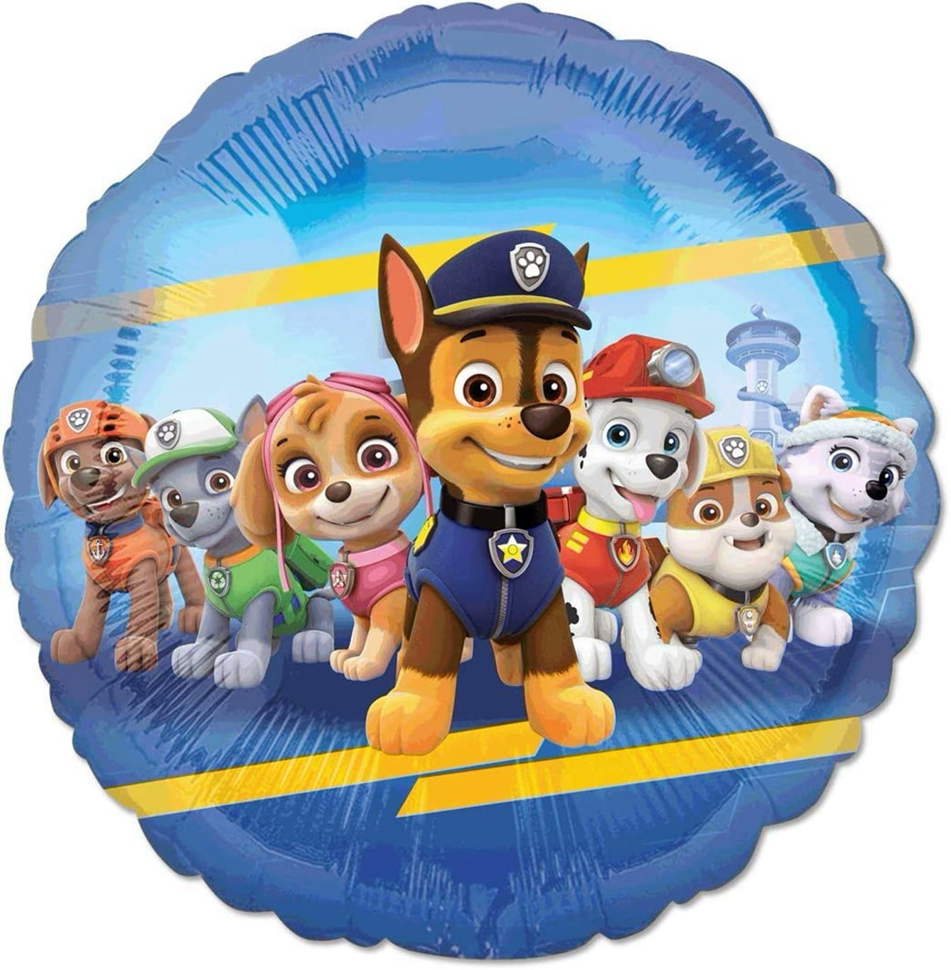 Anagram Paw Pups Chase Rubble and Marshall on Patrol Birthday Party Supplies Balloon Bouquet Decorations