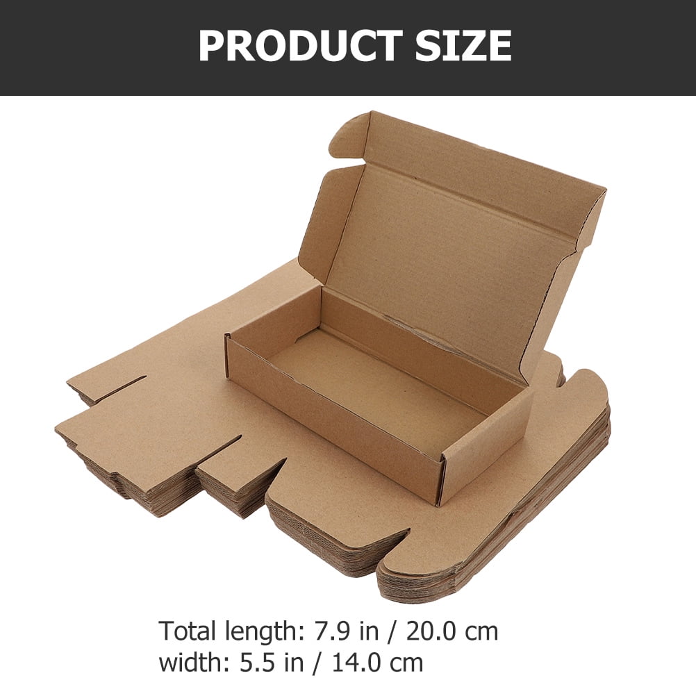 Raindrops Packaging Box Khaki Jewelry 25Pack 7.86X5.50X1.57in