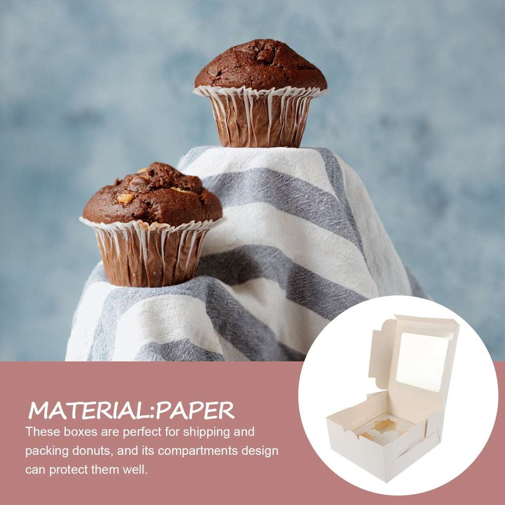 10 Pcs Cupcake Wrappers Cookie Boxes Container White Wok Draining Rack Packaging Small Gift Paper Cups
