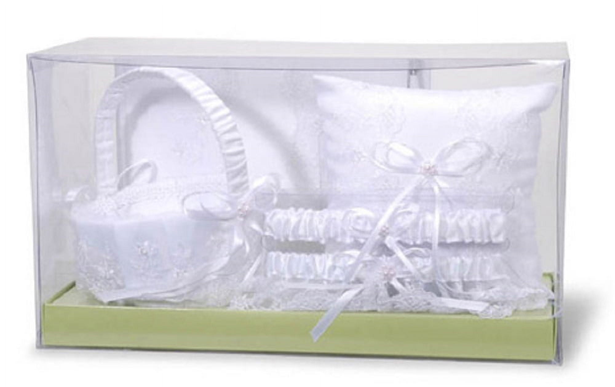 Victoria Lynn Deluxe Guest Book Set - White with Pearl Accent