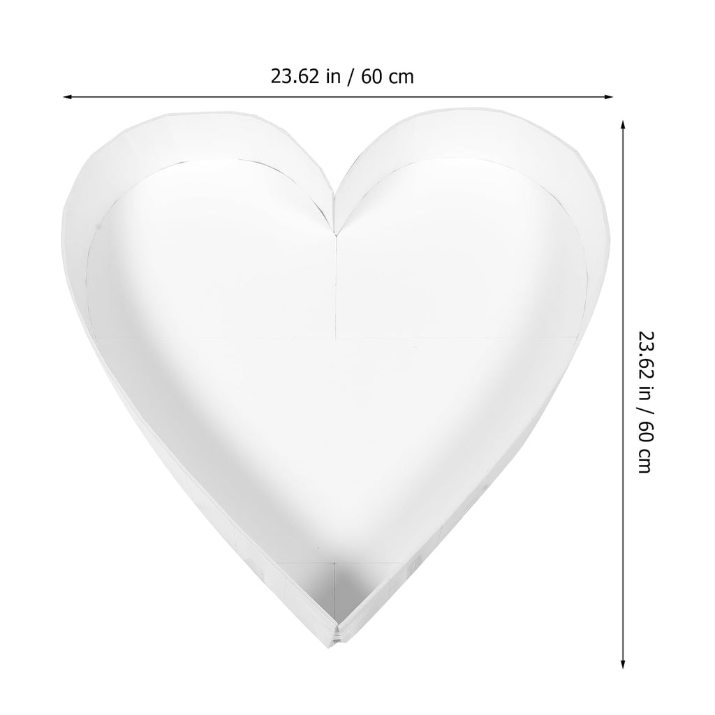 HOMEMAXS 2pcs Decorative Balloon Box Birthday Party Photo Prop Heart Shape Wedding Balloon Box