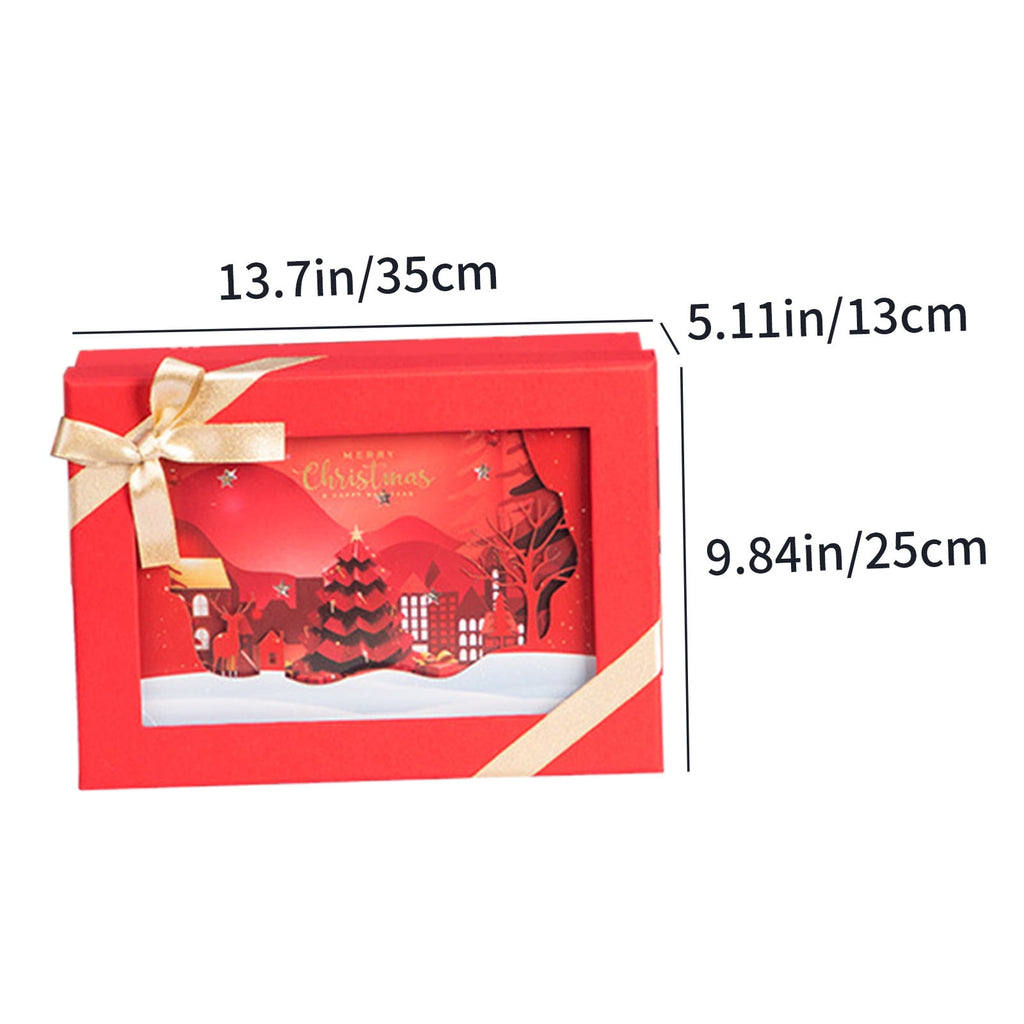 InsCrazy Christmas Deals New Christmas Girlfriend Gift Box With Lights Cute Christmas Eve Gift Box With Lights