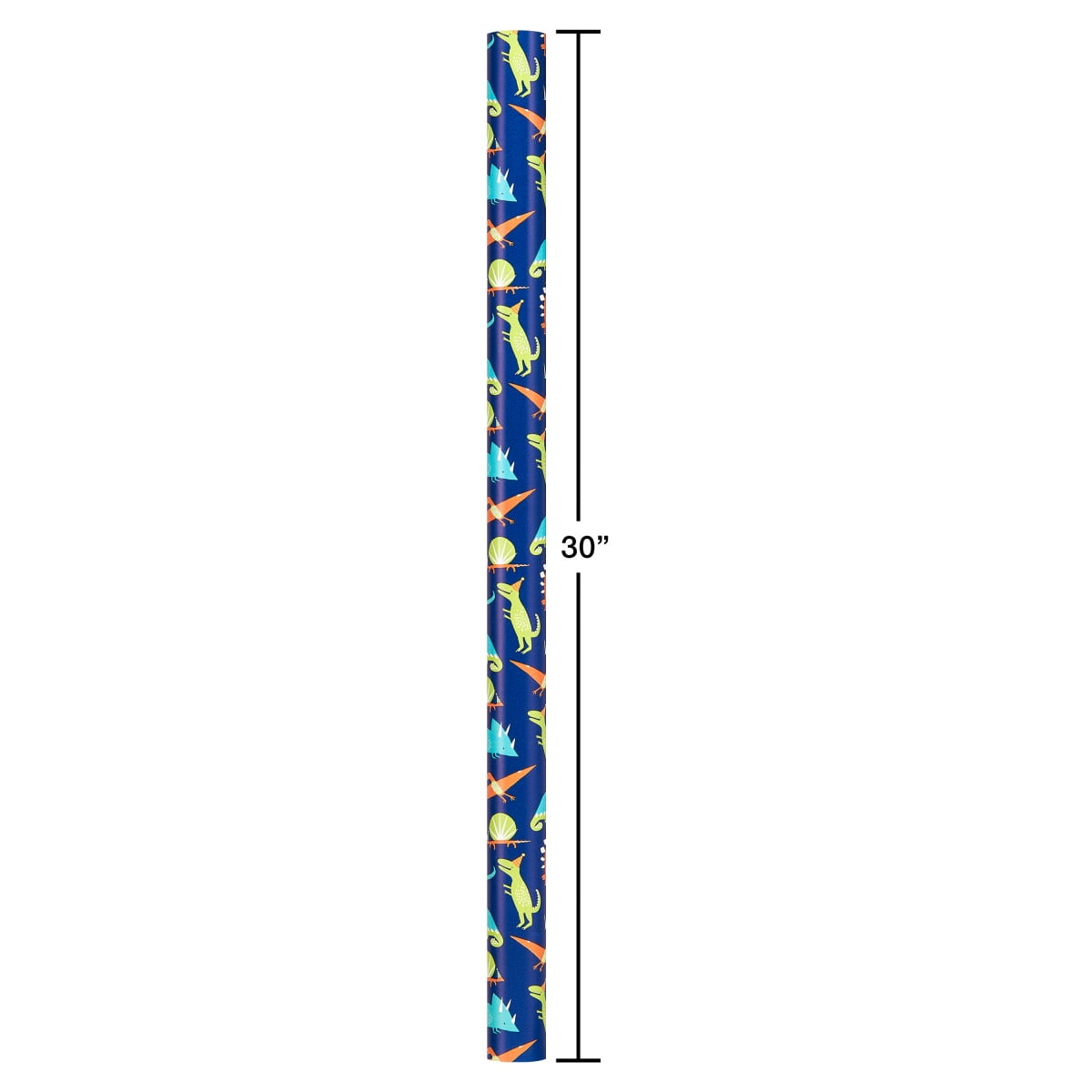 American Greetings Reversible Birthday, Baby, Wedding, and All Occasion Wrapping Paper, Unicorns and Dinosaurs (9 Rolls, 225 sq. ft.)