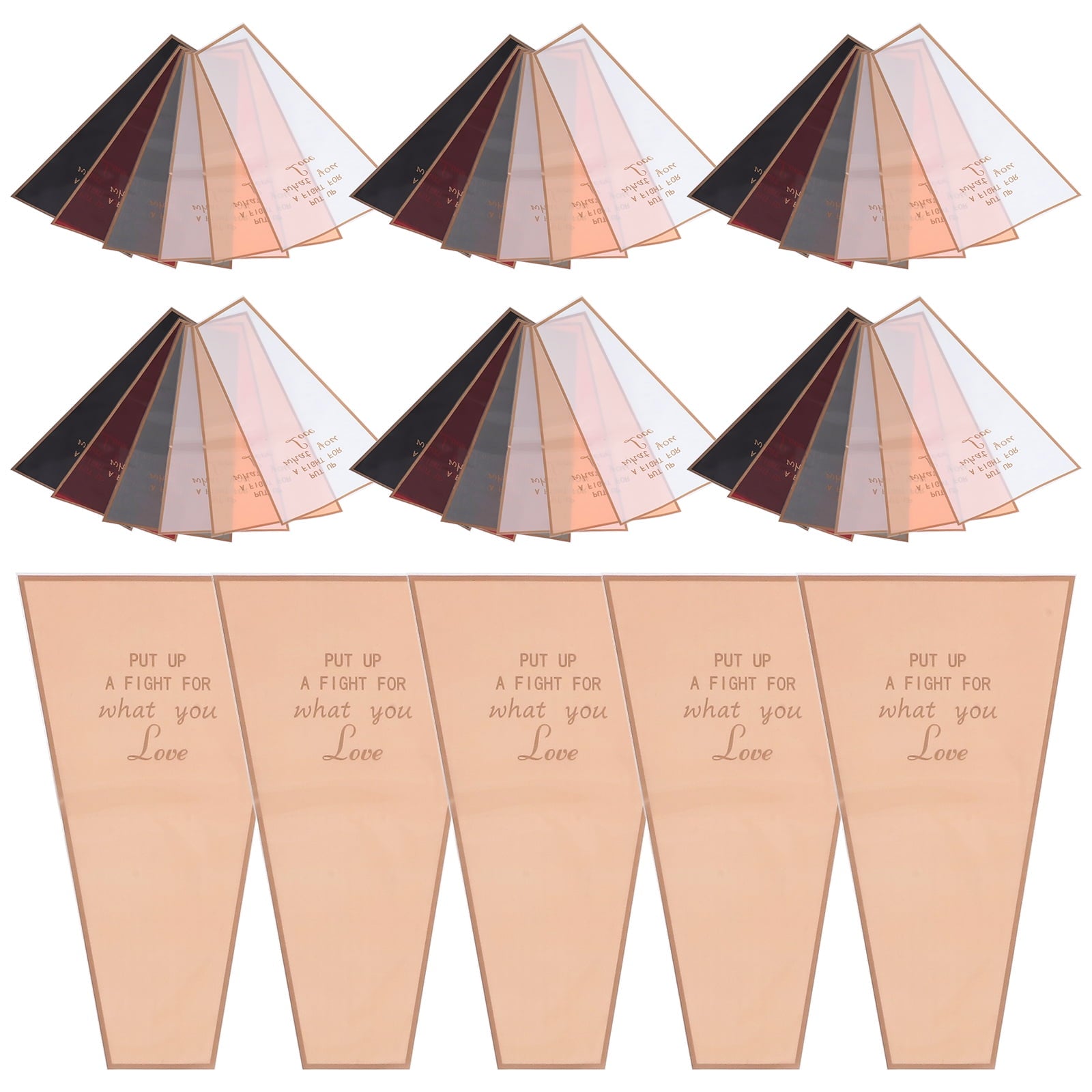 Raindrops  150 Pcs Boxes Transparent Flower Wrapping Paper Bouquet Bag Professional Bags