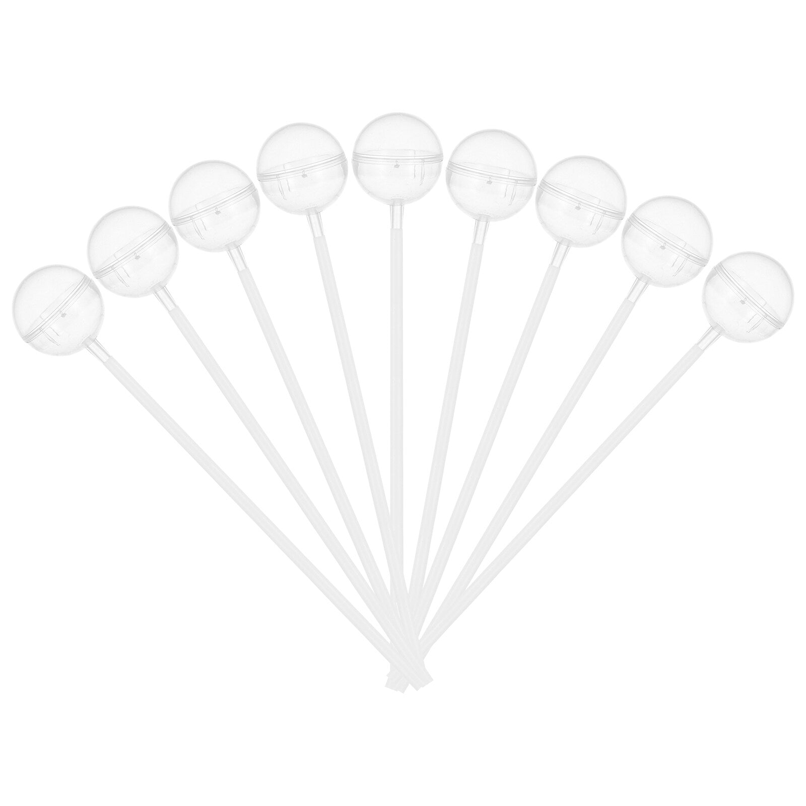 PENIKOKO Clear Support For Chocolate Wedding Bouquet Fixing Holder Transparent Plastic 100Pcs