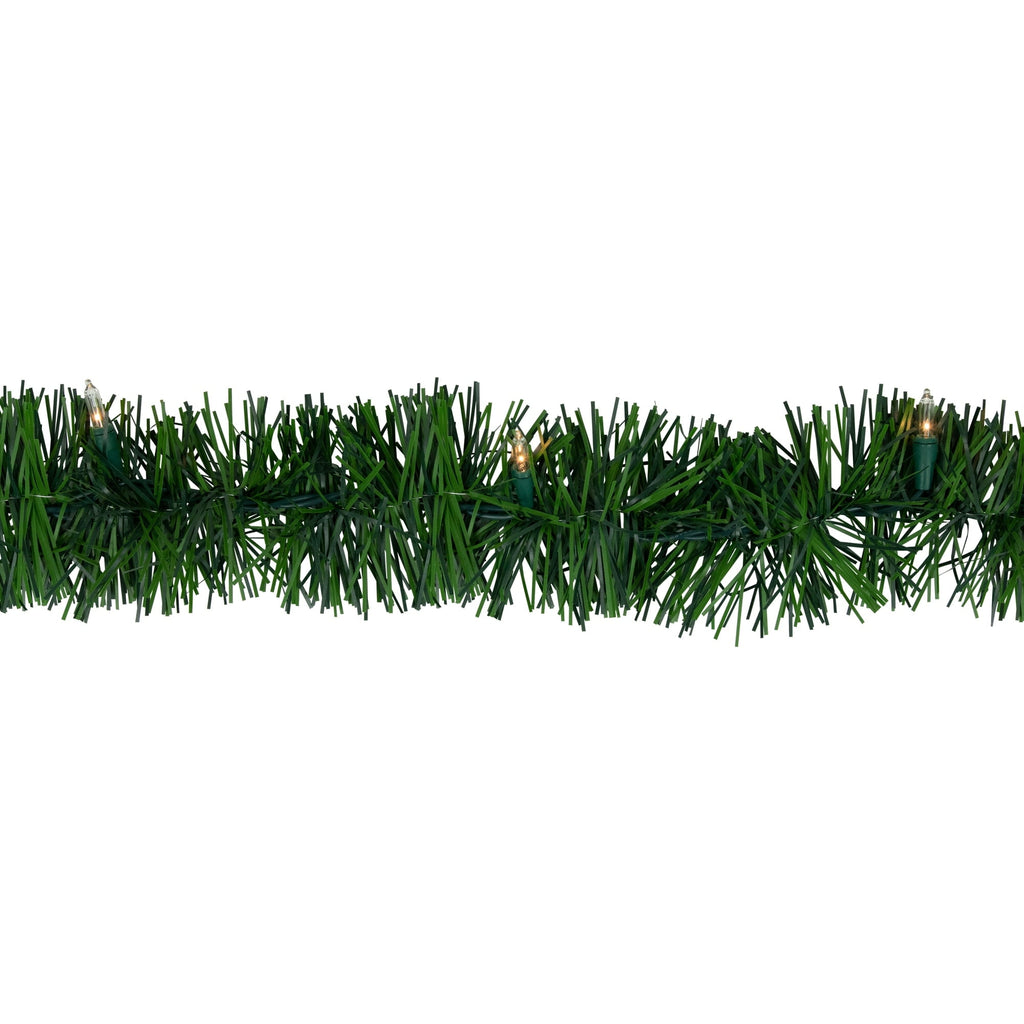 Northlight 18' Pre-Lit Pine Two-tone Artificial Christmas Garland - Clear Lights