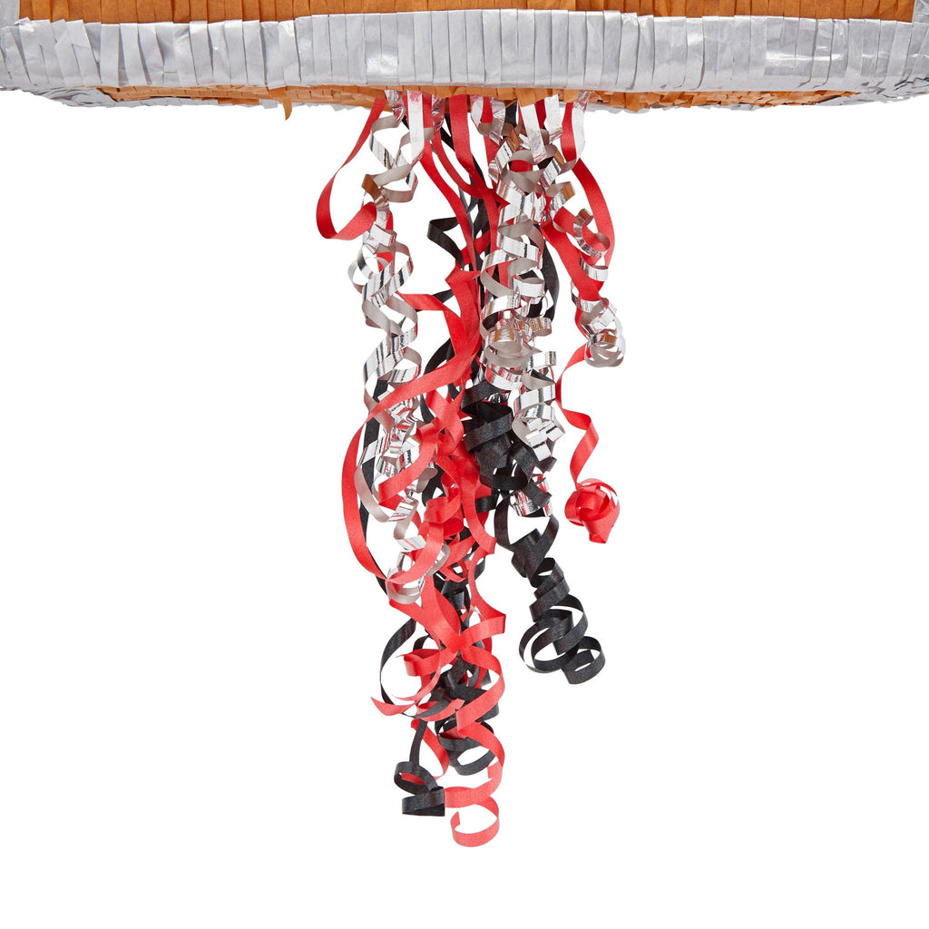 Treasure Chest Pinata - Pull String Pirate Themed Pinata, Under the Sea, Adventure Themed Party Decorations (Small, 12 x 6.5 x 10 In), For Ages 3+