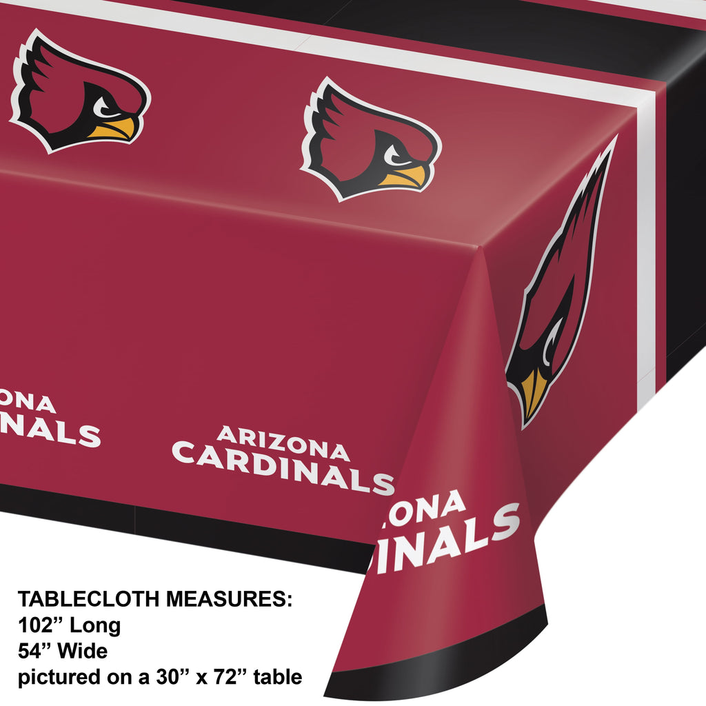 Arizona Cardinals Plastic Tablecloths, 3 Count