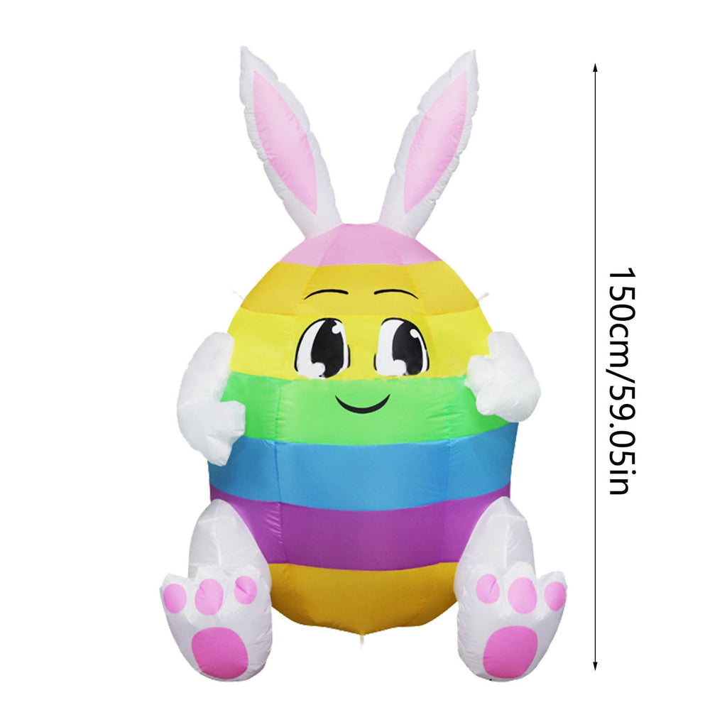 Replio Easter Inflatable Balloon Large Decoration Easter Egg Bunnies Inflate Balloons To Decorate Large Outdoor Holiday Decorations Gifts