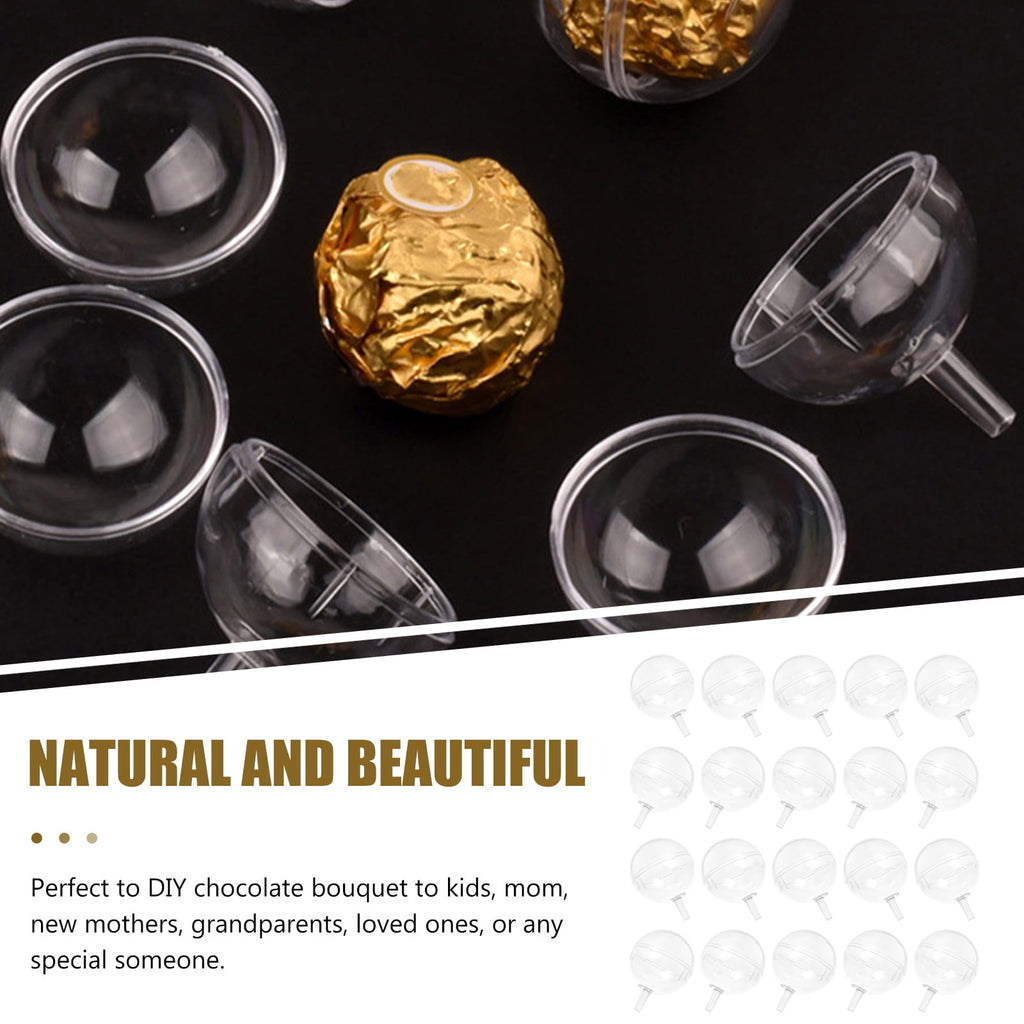 WORGEOUS 1 Set Clear Chocolate Truffle Holder Chic Candy Wrappers Case Chocolate Box