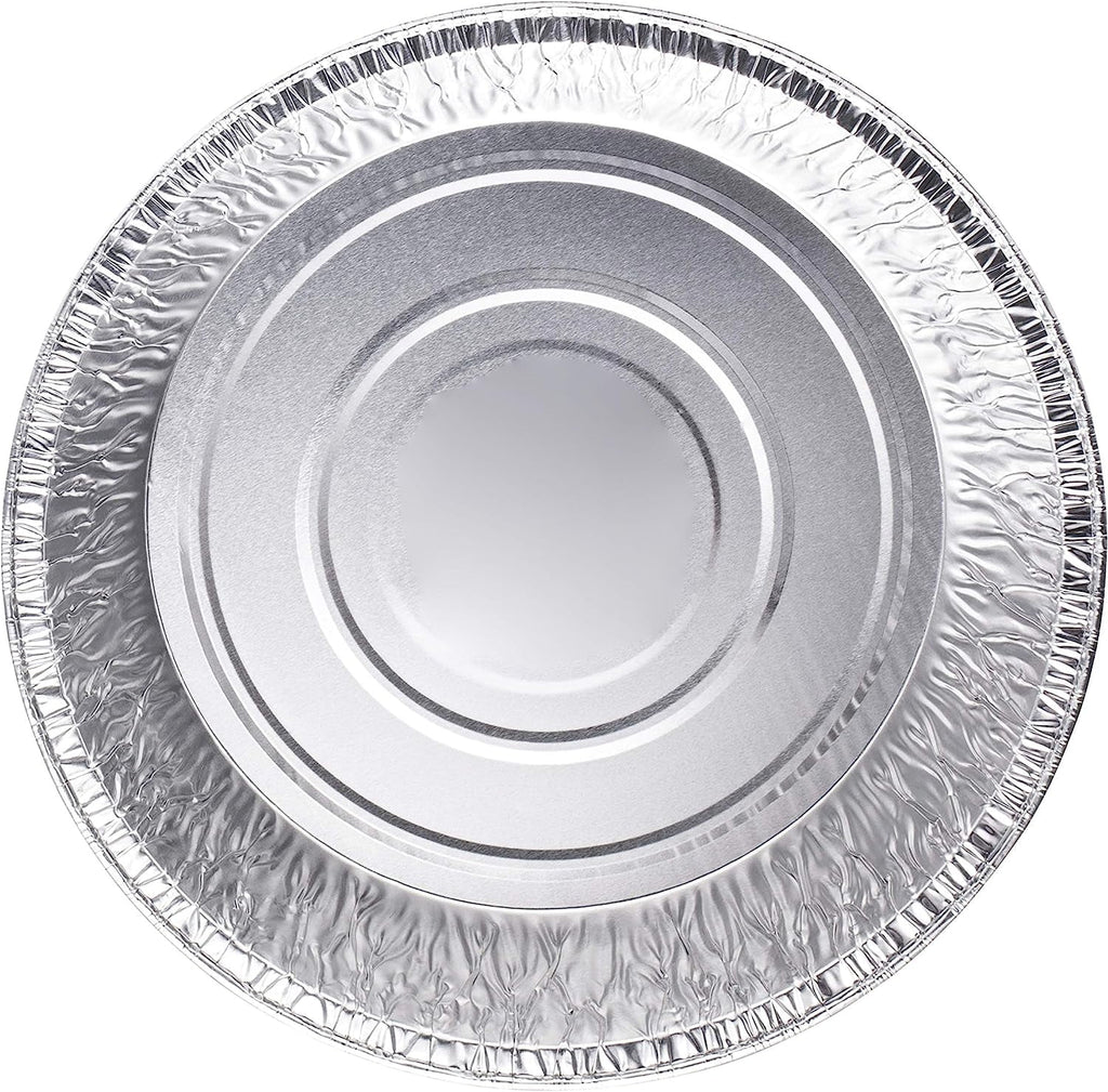 Displastible 10” Round Dutch Oven Liners Aluminum Pans for Cakes & Lasagna, 20-Pack