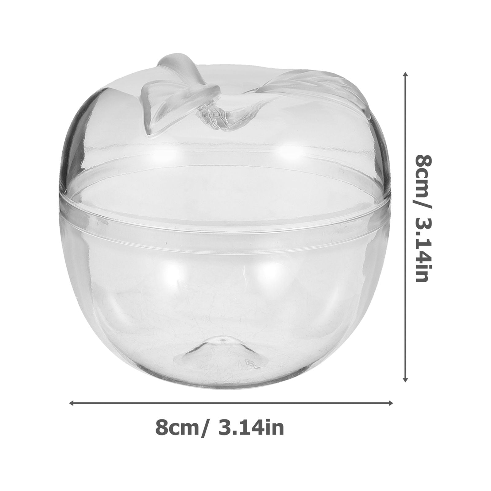 NUOLUX 10Pcs Apple Shape Candy Boxes for Storing Sweets and Gifts at Festive Occasions