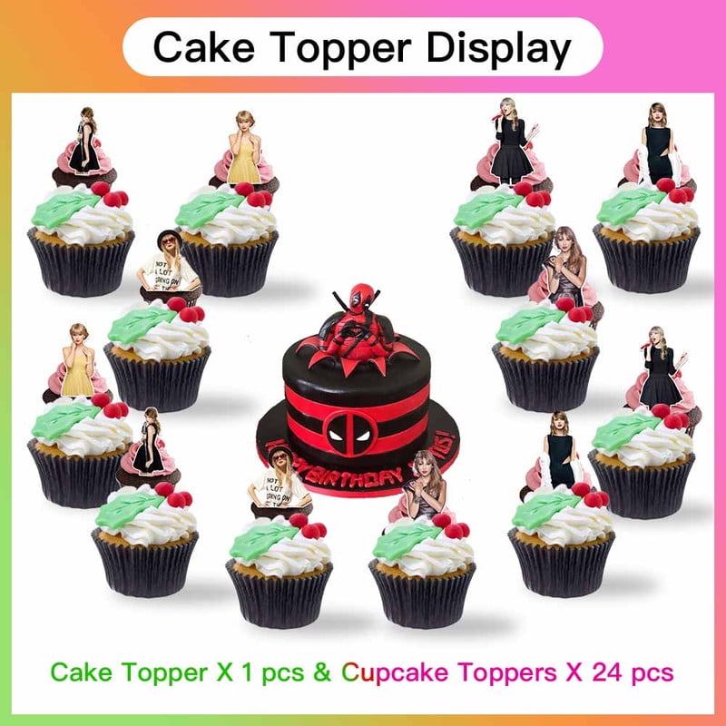 Dead Pool Party Supplies Plates Decorations Birthday Cake Topper Banner Decor Backdrop Balloons