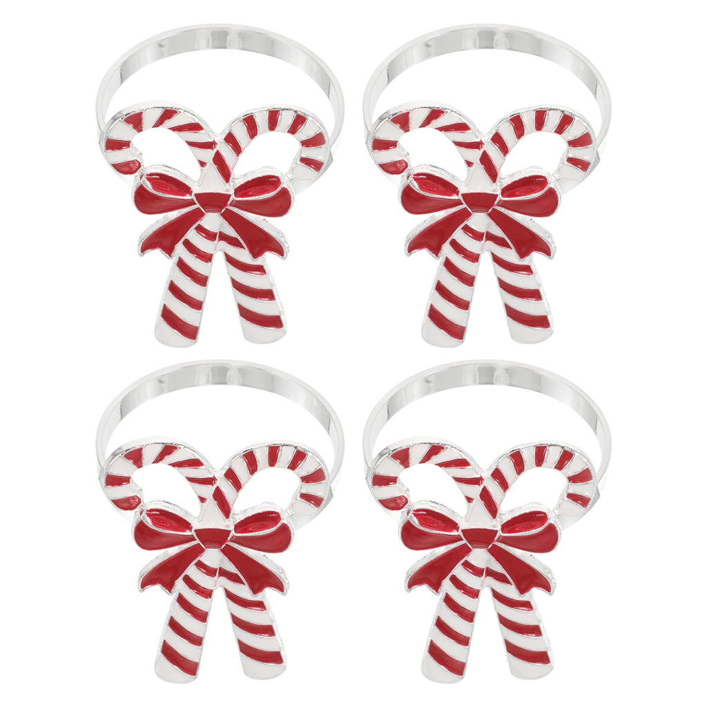 OUNONA 16 pcs  Christmas Napkin Rings Holders For Christmas Dinners Parties Wedding Adornment Table Decoration Accessories Thanksgiving Wedding Receptions