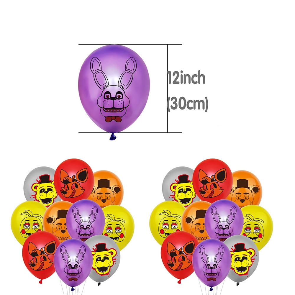 Freddy's Party Decorations Freddy's Birthday Balloons Decorations Cake Toppers  Balloons for Kids Birthday Party Supplies