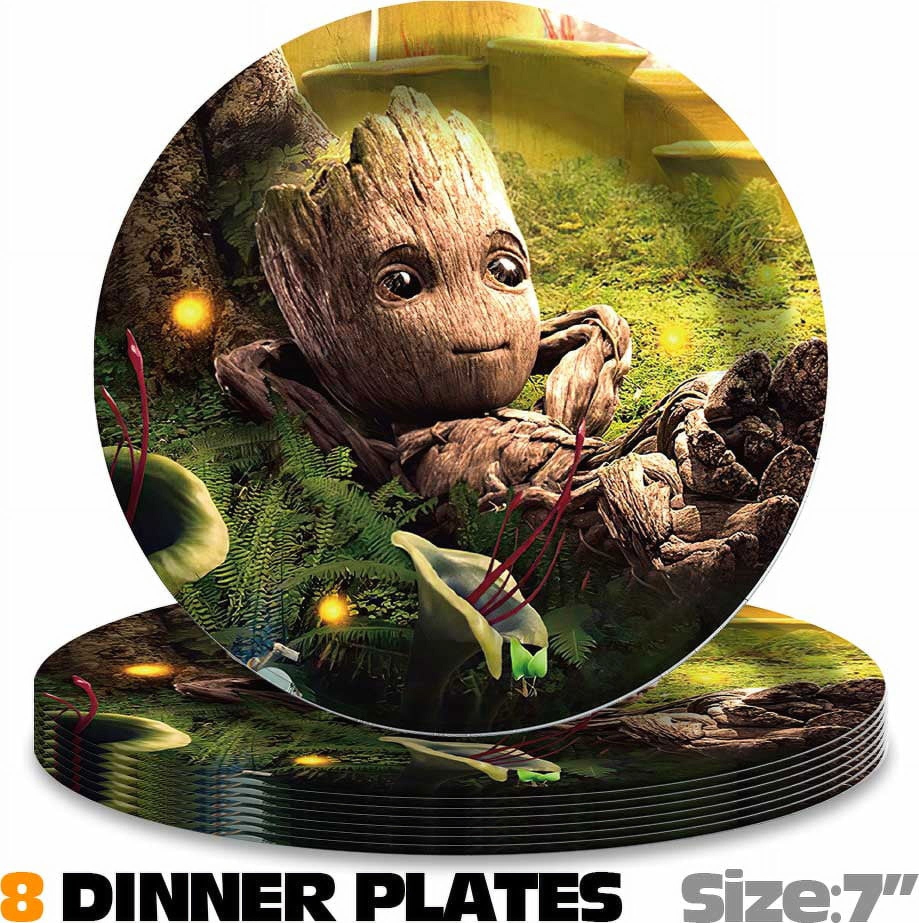 I am Groot Party Supplies Plates Decorations Birthday Cake Topper Banner Decor Backdrop Balloons