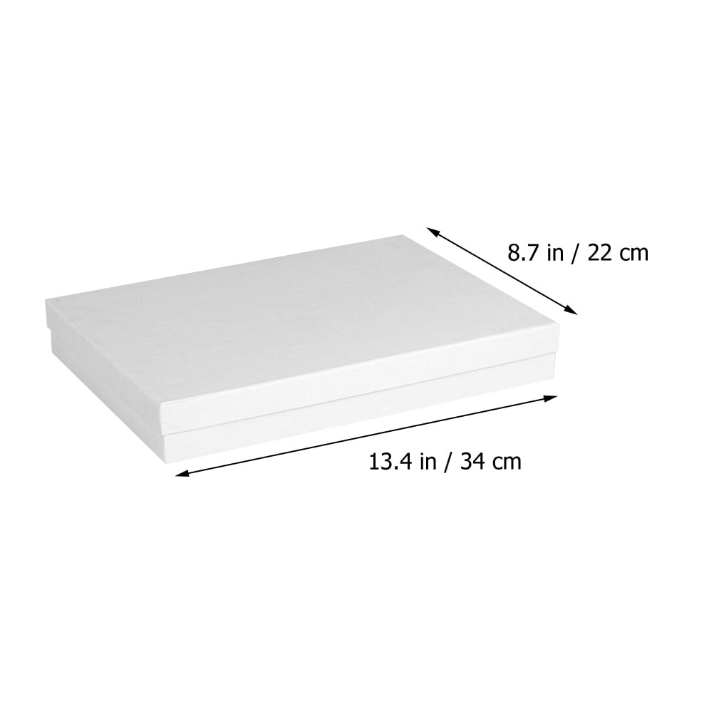 Masteelf  10 Pcs Big Extra Large Box Space-saving Gift Boxes White Cardboard