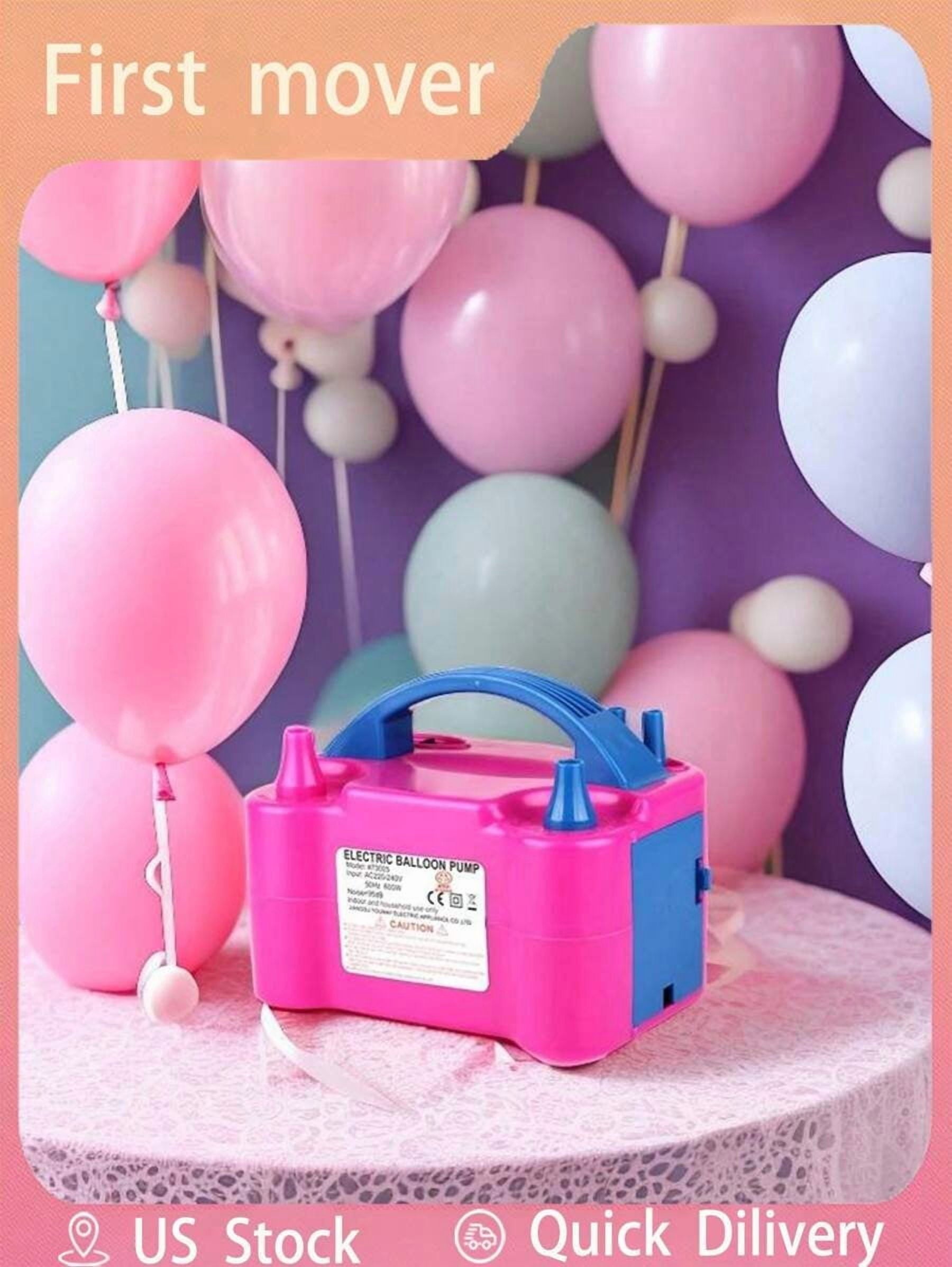 1pc Portable Electric Balloon Pump With Dual Nozzles, Electric Balloon Inflator, Air Blower, Ideal For Party Decorations, Gatherings And Time-Saving