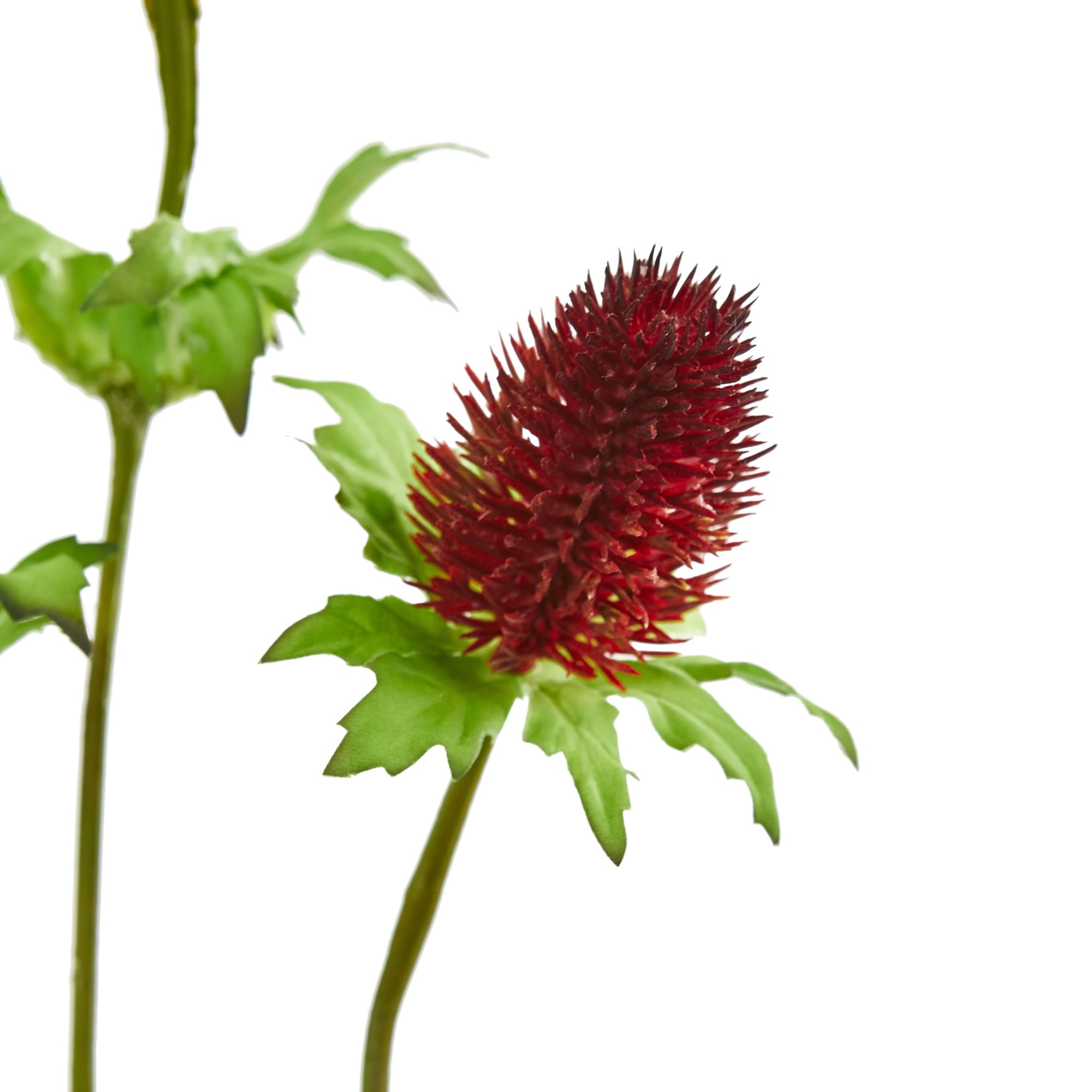 Nearly Natural 22in. Thistle Artificial Flower (Set of 12), Red