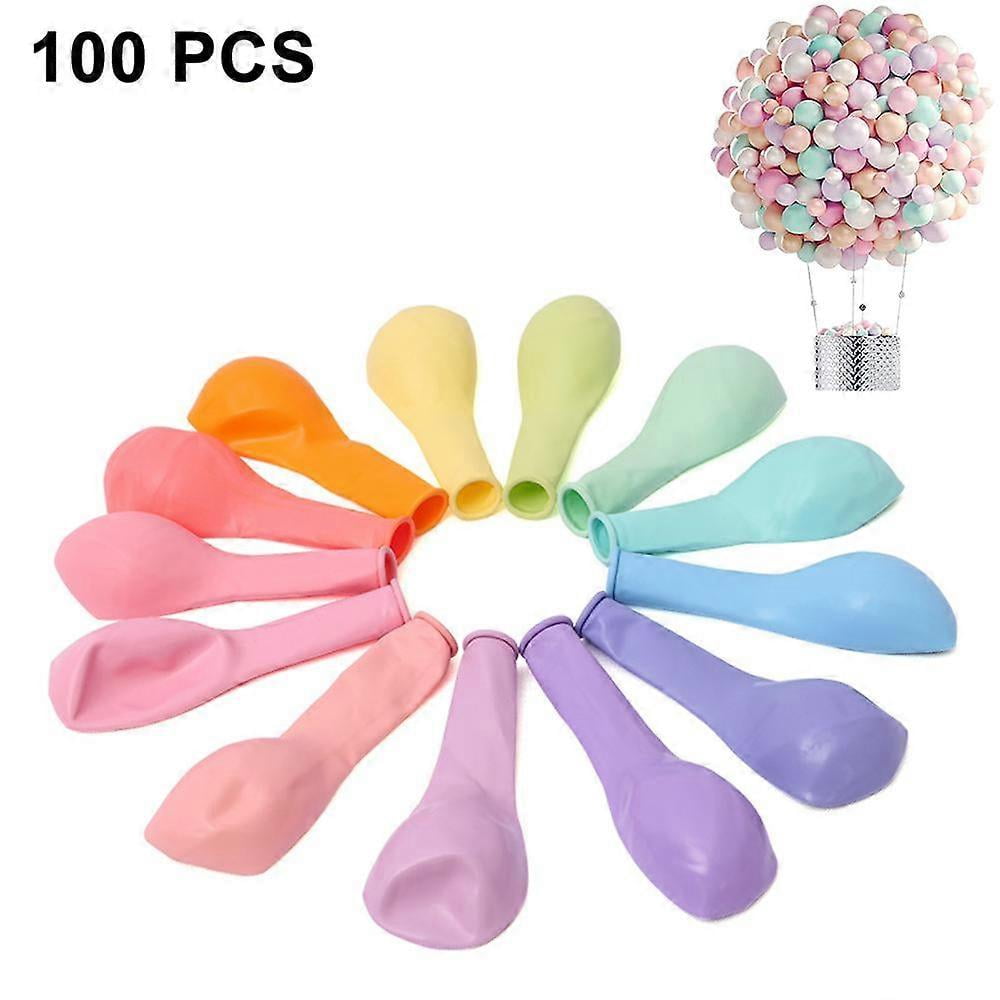 Pastel Balloons, Pack of 100 Latex Coloured Balloons, Colourful Balloons for Party, Decorative Balloons, Birthday, Wedding, Engagement, Baby Shower, G