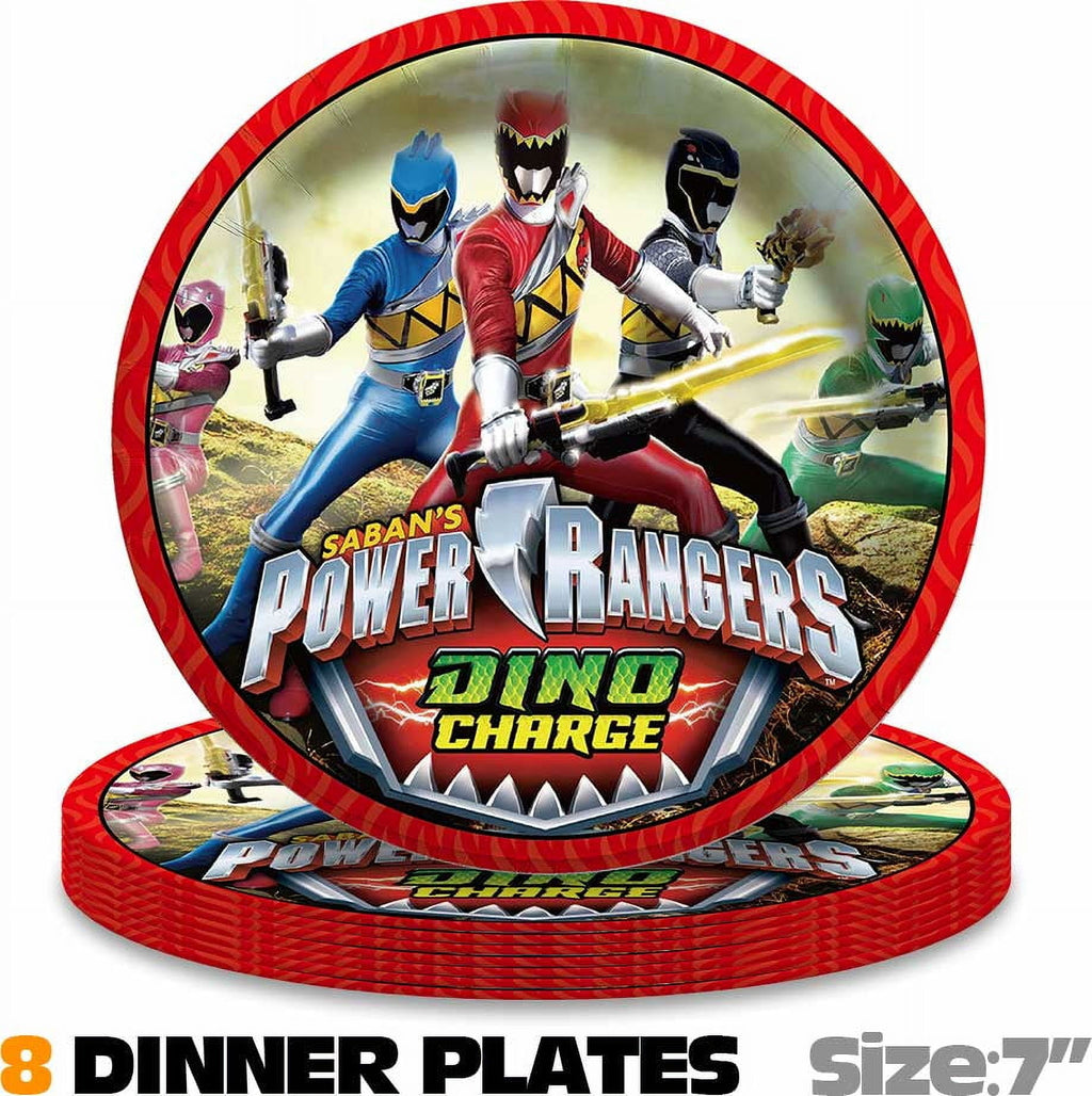 Power Ranger Party Supplies Plates Decorations Birthday Cake Topper Banner Decor Backdrop Balloons