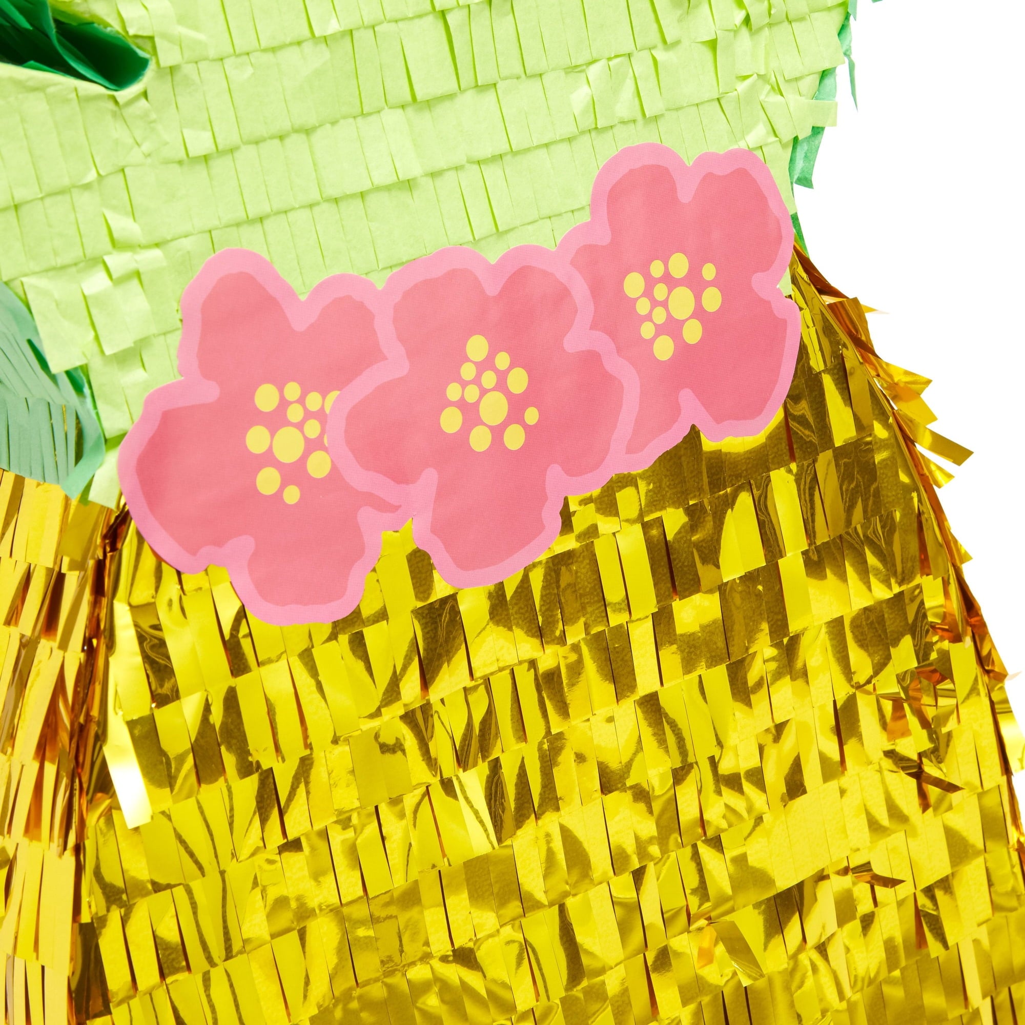 Pineapple Pinata for Hawaiian Luau Party Decorations, Kids Birthday (16.5 x 10 x 3 In), For Ages 3+