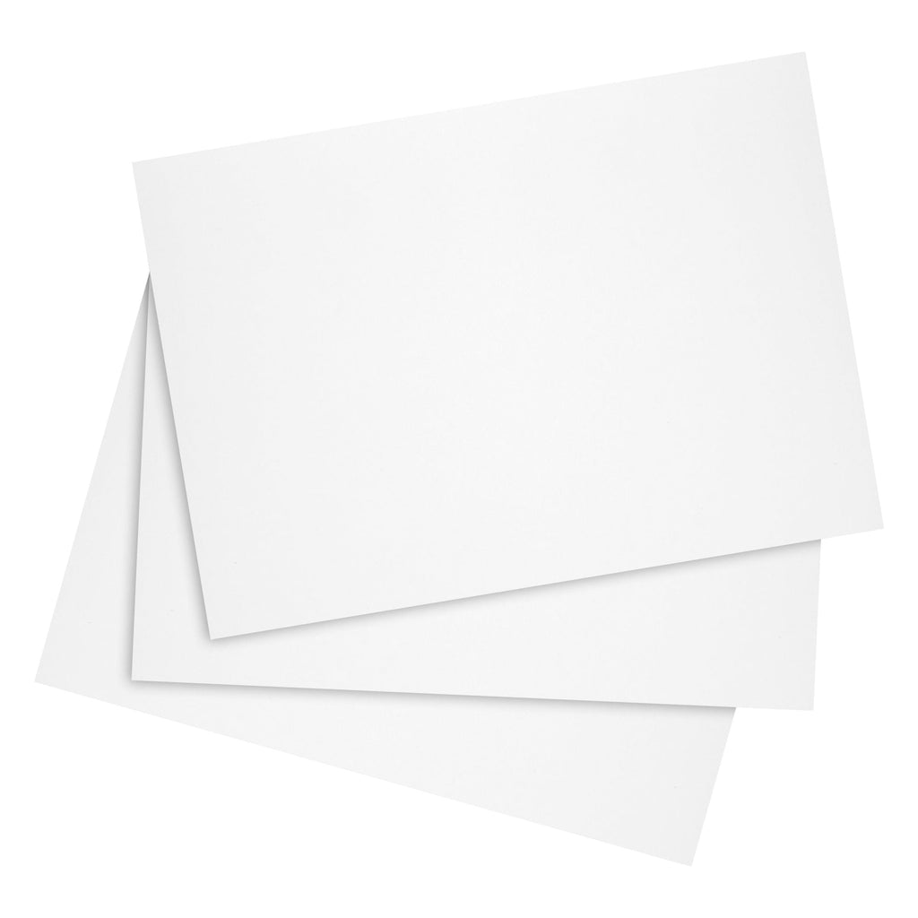 200 Pack White 300 GSM / 110 lb Thick Cardstock Paper - Blank Heavyweight Wedding Invitation Cards for Printing, Flashcards, Postcards - 5x7 inch