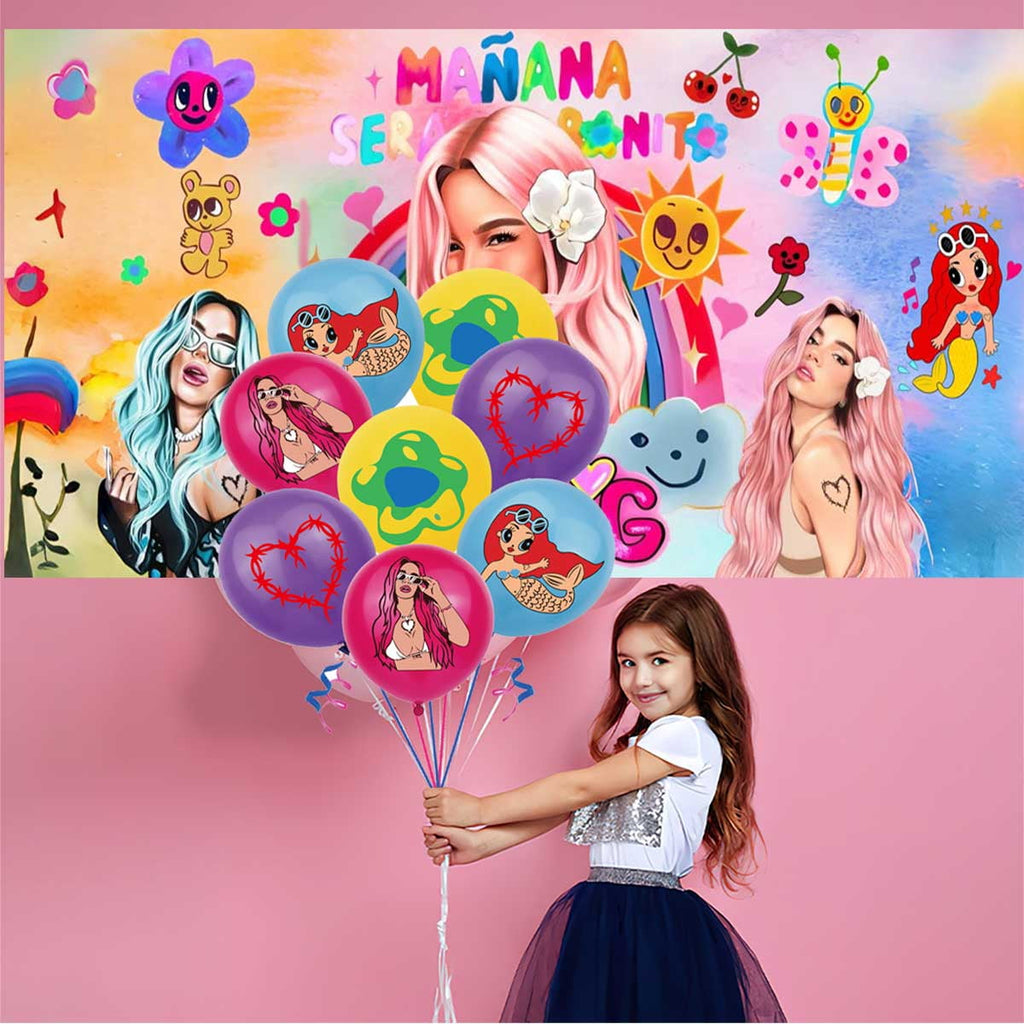 Manana Sera Bonito KAROL G Birthday Party Supplies Balloons Plates Decoration Cake Topper Decor Tableware Banner Backdrop