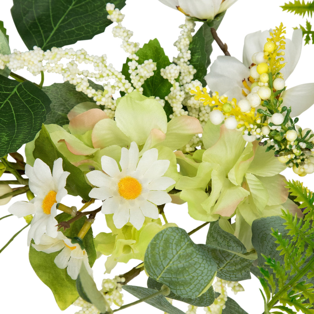 Northlight Hydrangea and Eucalyptus Artificial Floral Spring Garland - 5'